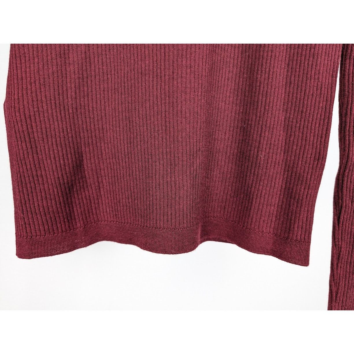 Saint Laurent Paris o1rshd1 Sweater in Burgundy Size US XL / EU 56 / 4 - 11 Thumbnail