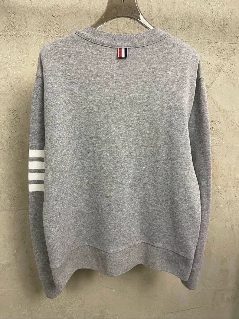 Thom Browne Thom Browne size3 Blue and green striped wool sweater Size US L / EU 52-54 / 3 - 3 Thumbnail