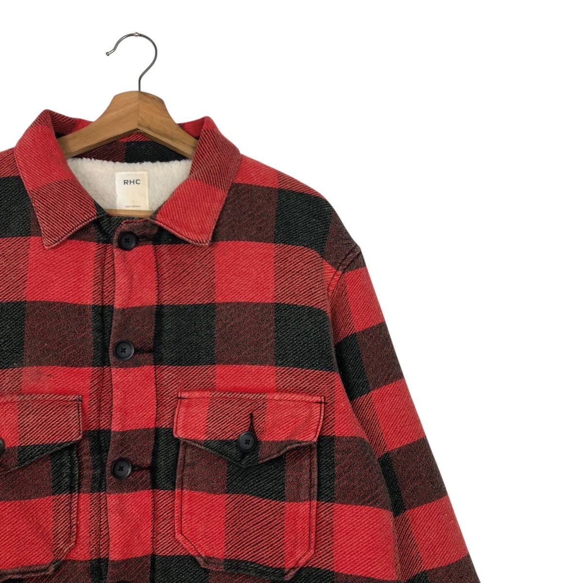 Japanese Brand 🔥VINTAGE FLANNEL JACKET BLANKET RHC TARTAN ISSEY MIYAKE Size US M / EU 48-50 / 2 - 8 Thumbnail