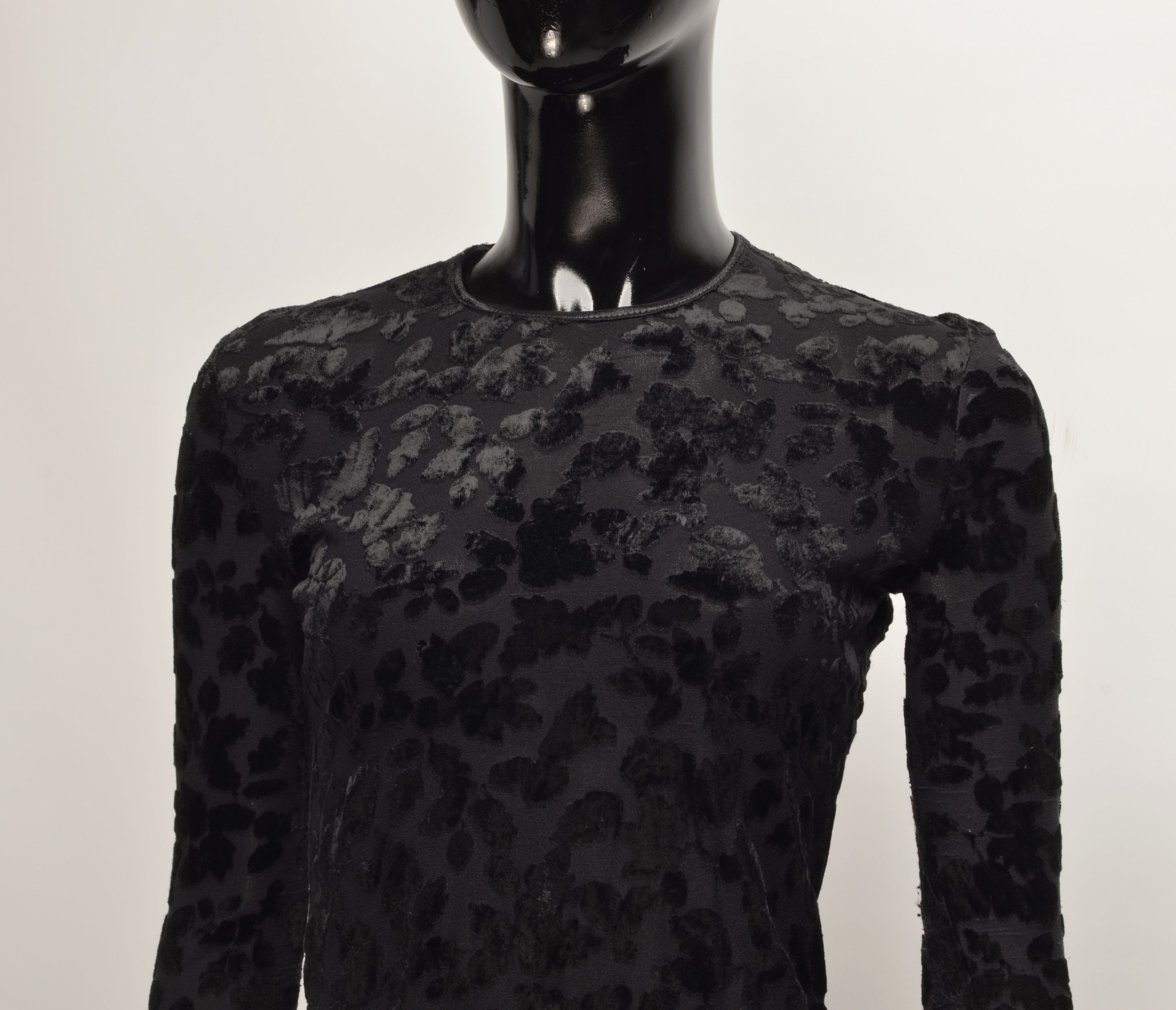 Morgan Homme Vintage Morgan de Toi 90's Mesh Leopard Long Sleeve Top Size S / US 4 / IT 40 - 2 Thumbnail