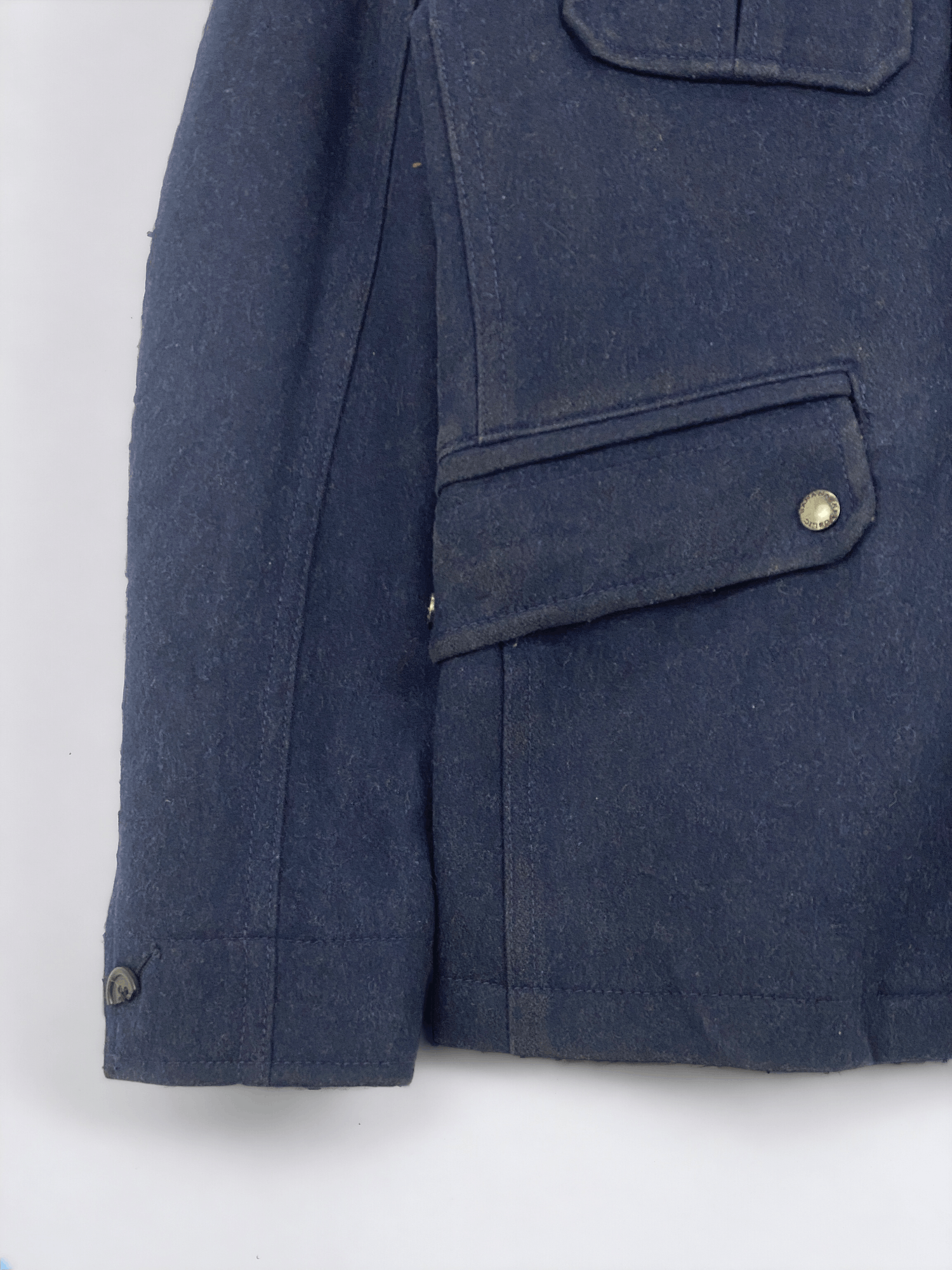 Banana Republic Vintage Banana Republic Button Ups Wool Jacket Blue JA0041 Size US S / EU 44-46 / 1 - 10 Thumbnail