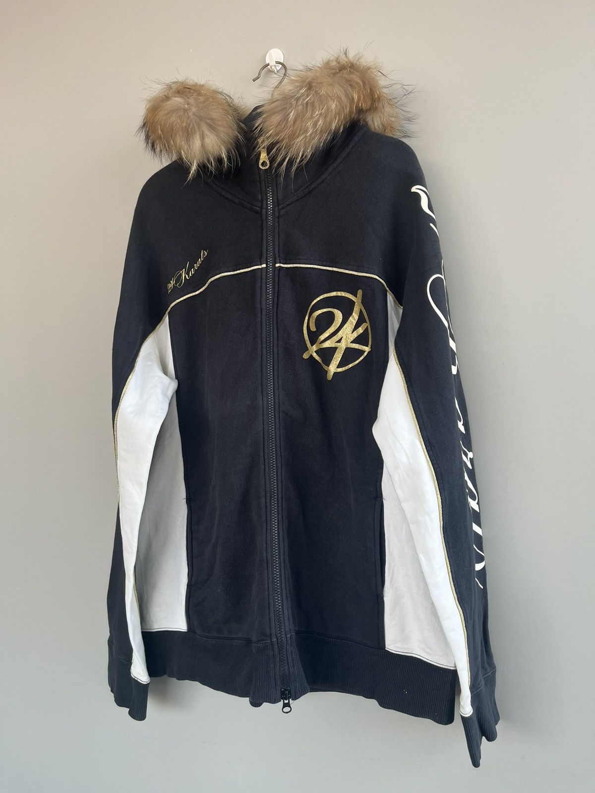 14th Addiction JAPANESE 24KARATS FUR HOODIE POEM SEDITIONARIES GOTHIC PUNK Size US XL / EU 56 / 4 - 9 Thumbnail
