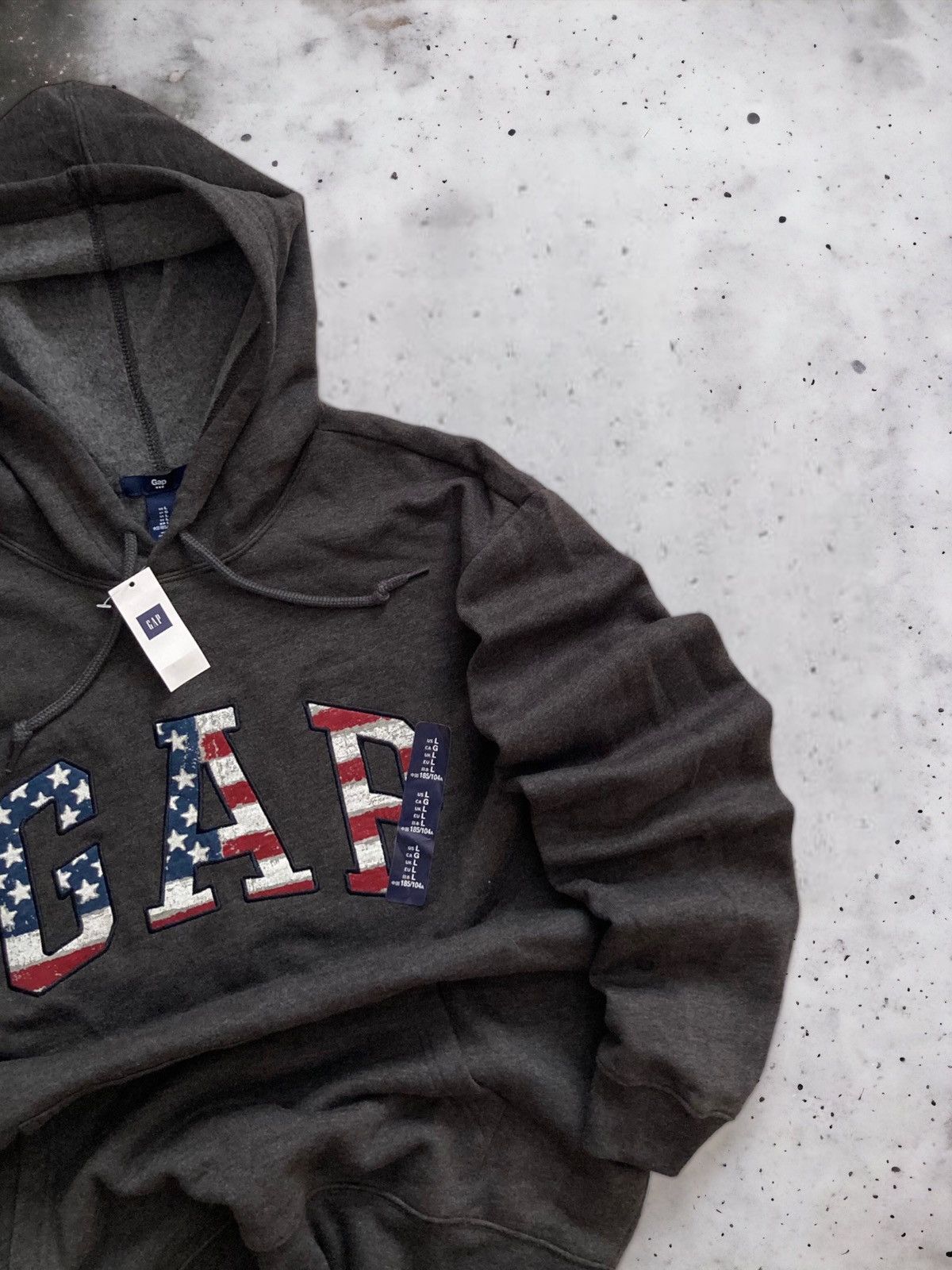 Gap Vintage GAP american flag patriotic hoodie sweatshirt L USA Size US L / EU 52-54 / 3 - 4 Thumbnail