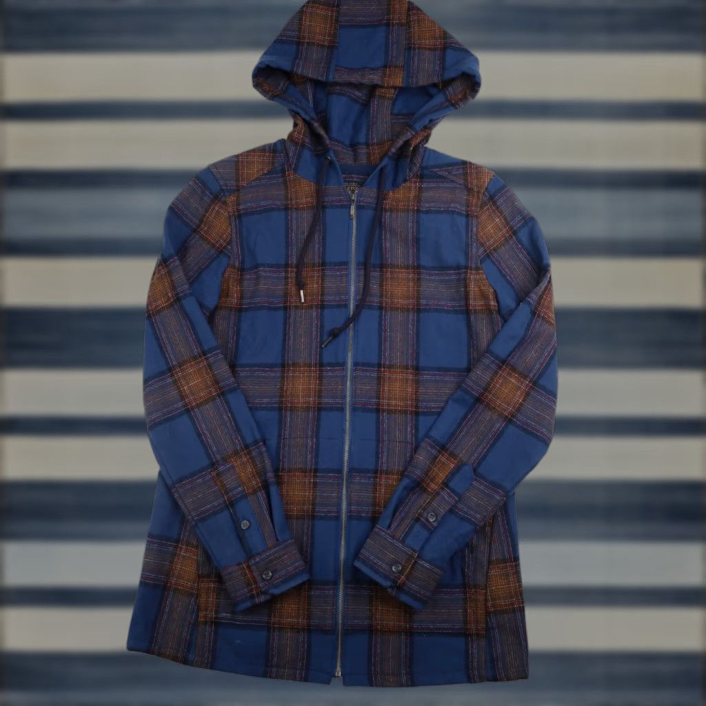 Pendleton VINTAGE Pendleton Womens XXS %100 Wool Plaid Hoodie Size XXS / US 00 / IT 34 - 1 Thumbnail