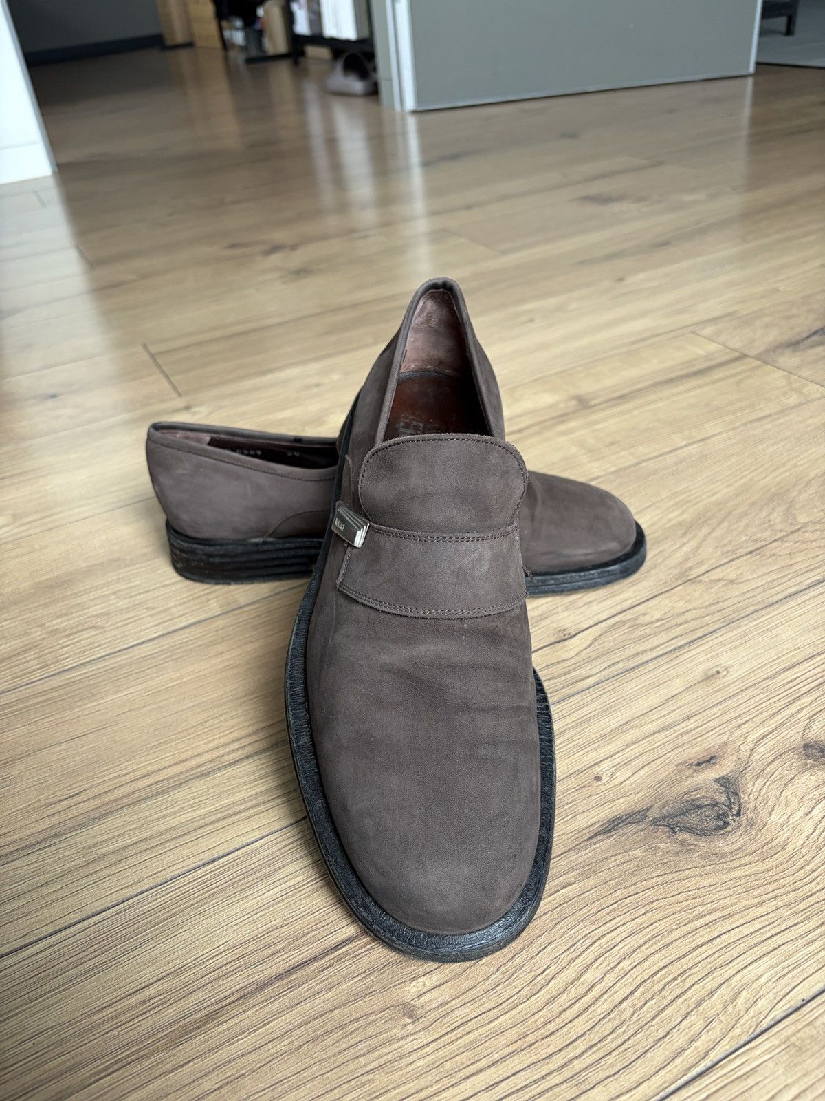 Versace Gianni Versace Vintage Nubuck Loafers Size US 6.5 / EU 39-40 - 9 Thumbnail