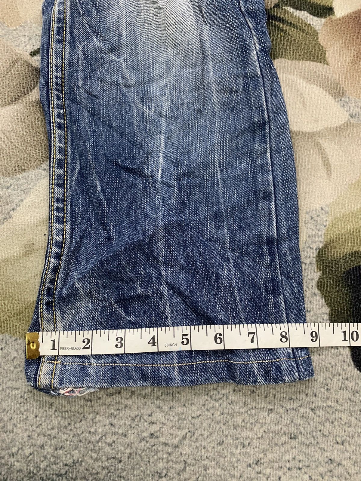 Japanese Brand Distress Red Pepper Gold Label Denim Pant Style by LBD Size US 35 - 16 Thumbnail