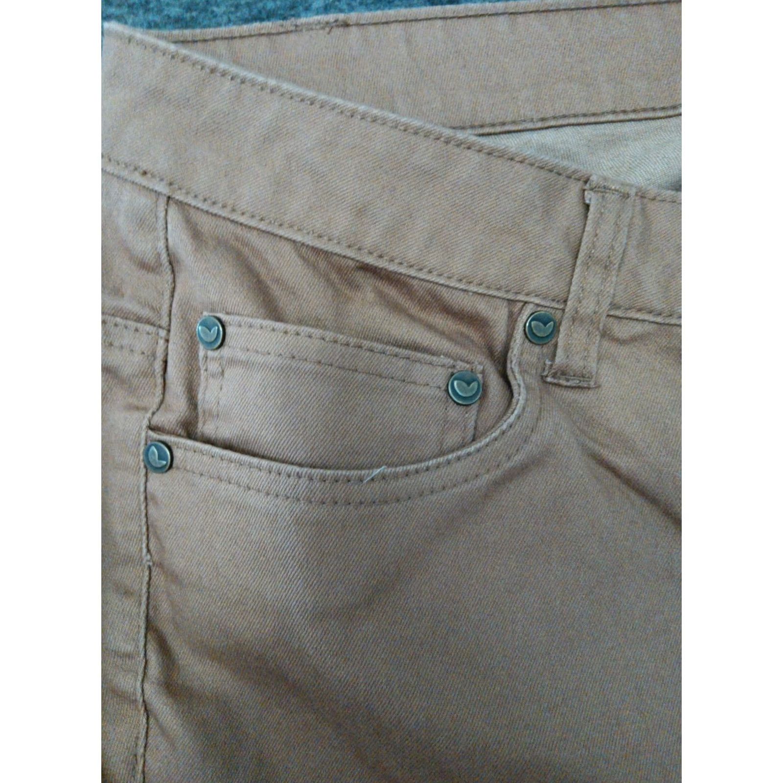 Vintage Pants Women High Rise Chino Slacks 22W Brown Cotton Blend Elastane Size 22W Casual Travel Pockets Mens Womens Size 40" / US 18 - 6 Thumbnail