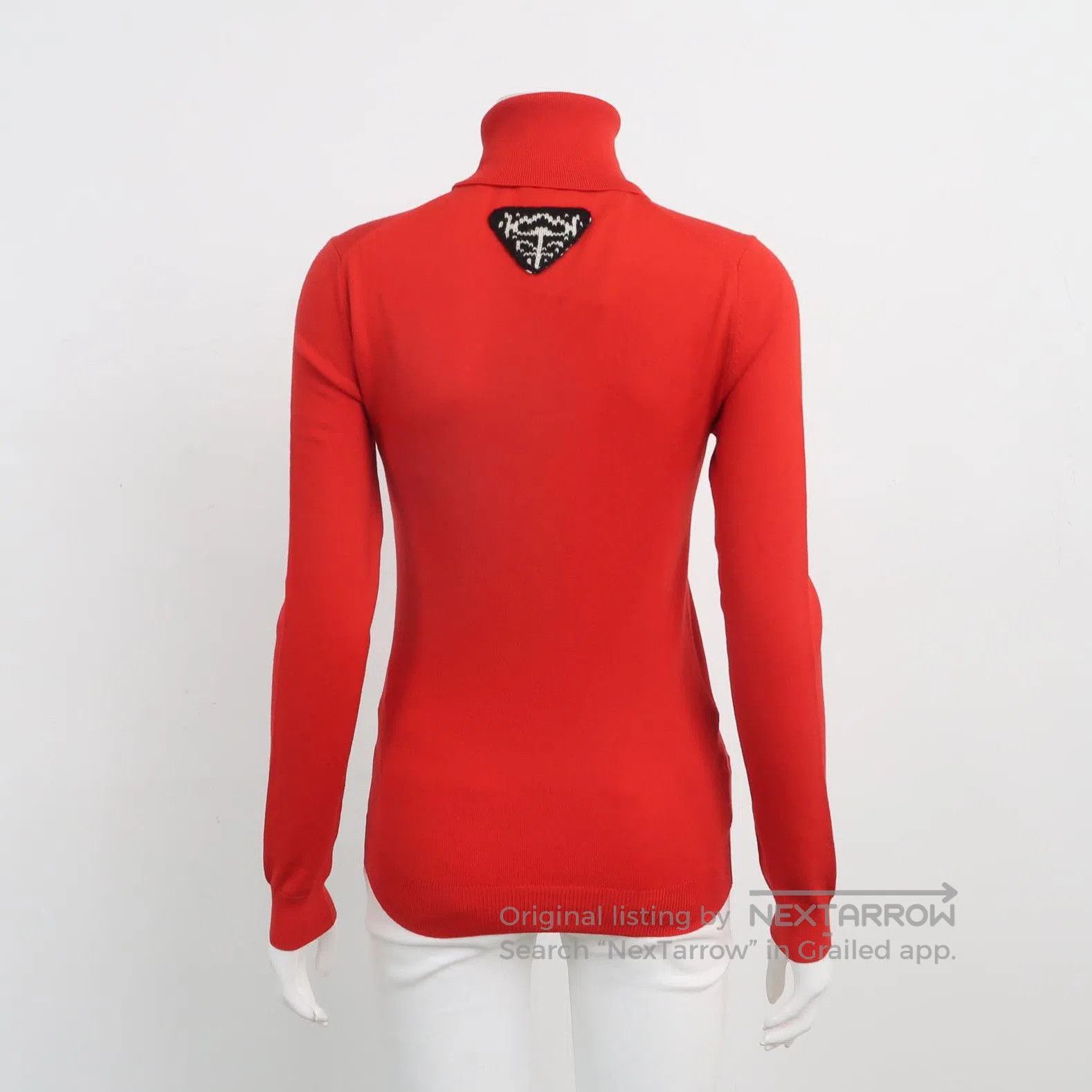 Prada Prada Red Wool Blend Turtleneck Sweater . Size XXS / US 00 / IT 34 - 1 Thumbnail