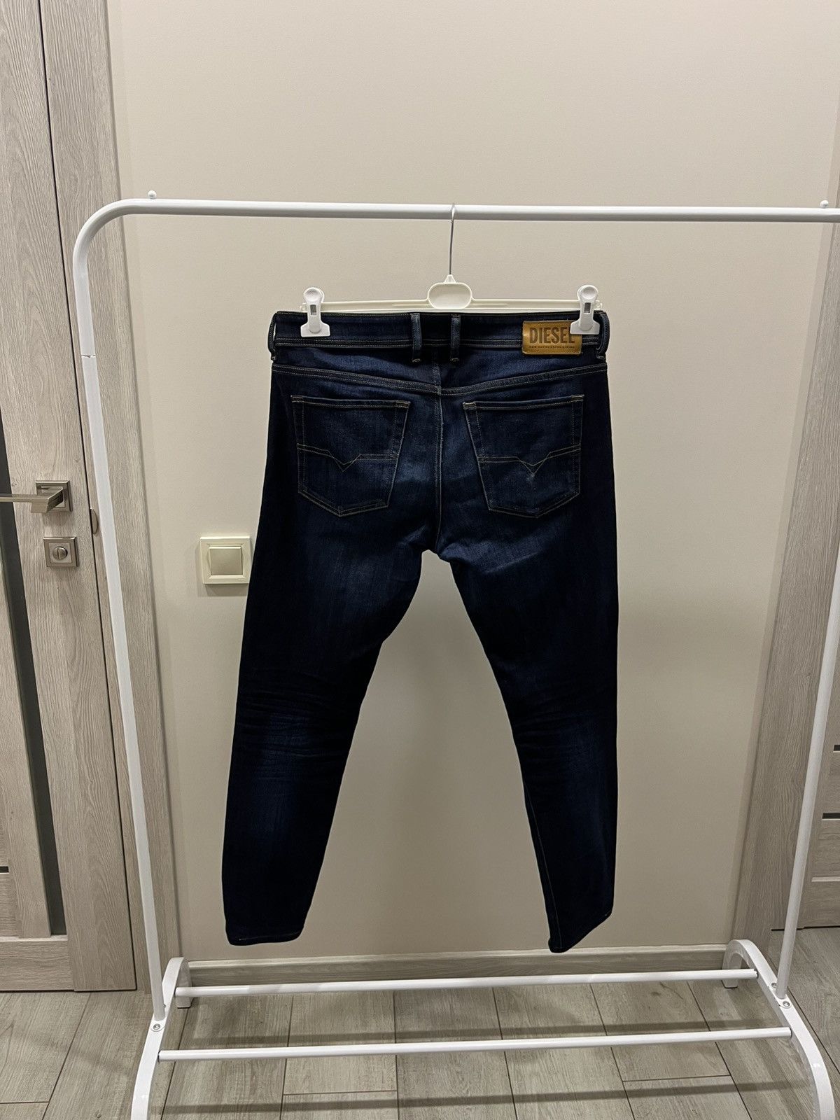Diesel ‼️ Vintage y2k Diesel Sleenker Navy Denim Pants 34/32 Blue Size US 34 / EU 50 - 3 Thumbnail