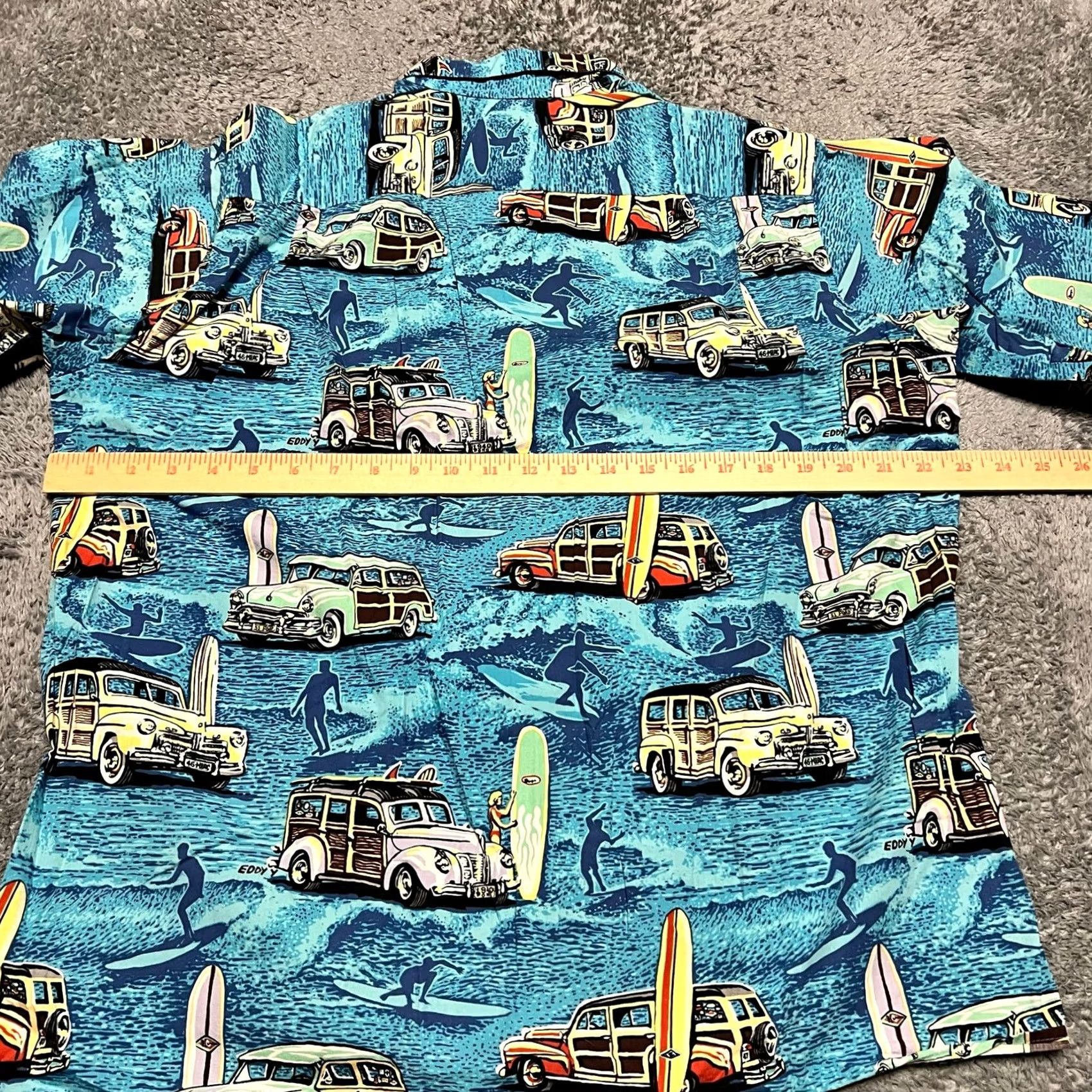 Reyn Spooner Reyn Spooner Shirt Mens Medium blue Surfboard Classic Car Button Size US M / EU 48-50 / 2 - 4 Thumbnail