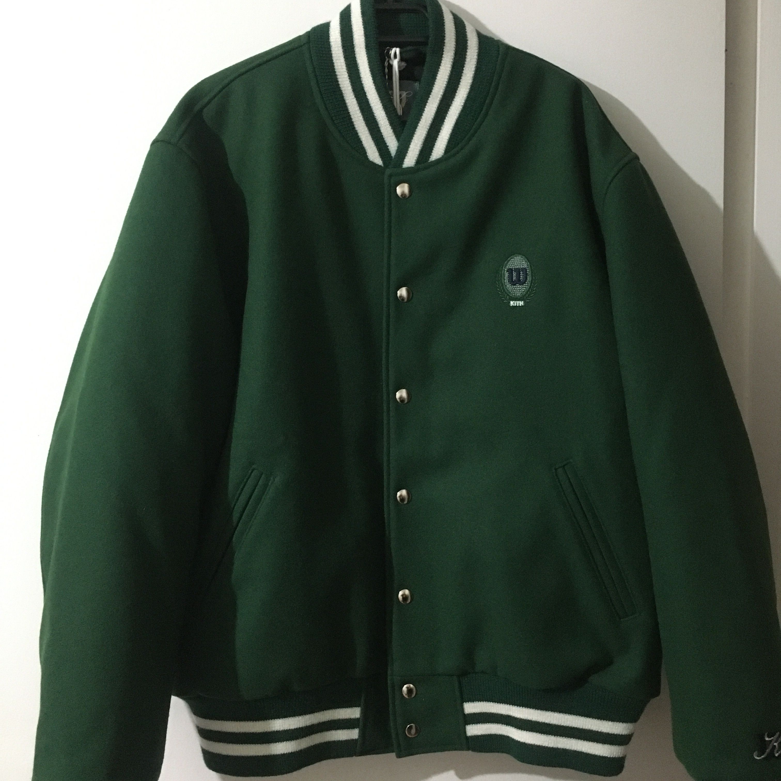 Golden Bear × Kith Kith For Wilson Racquet Crew Wool Varsity Jacket Size US XL / EU 56 / 4 - 4 Thumbnail