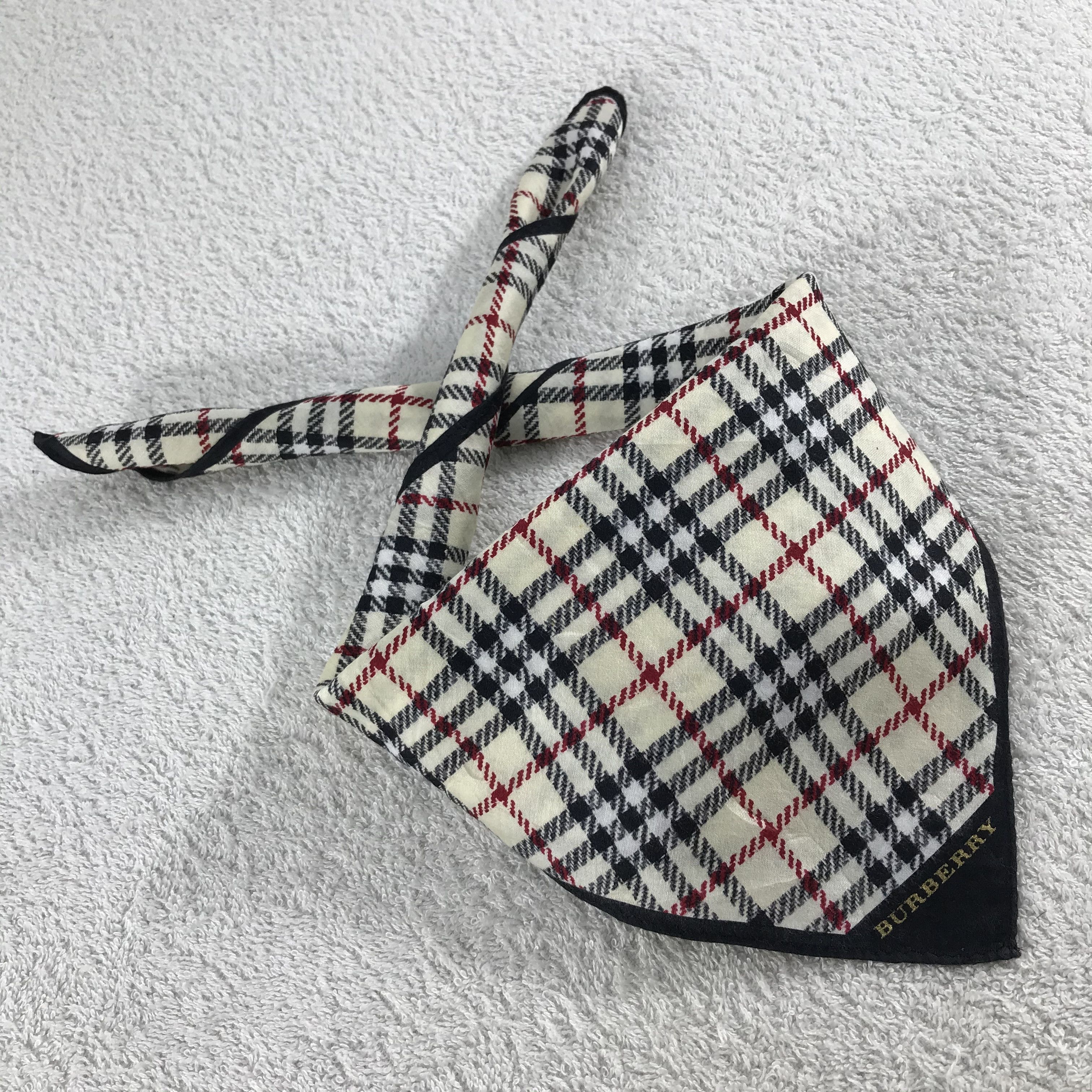 Burberry × Vintage Burberry Bandana / Handkerchief / Neckerchief - S151 Size ONE SIZE - 4 Thumbnail