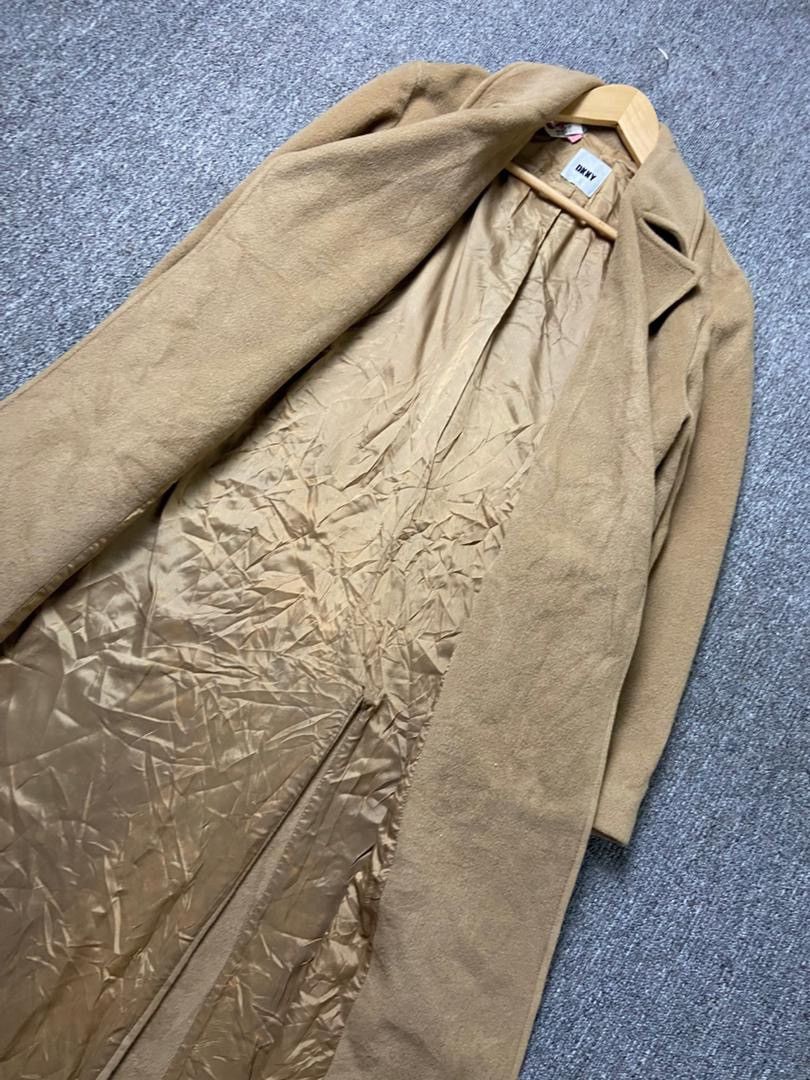 DKNY DKNY Camel Colored Long Coat (192) Size S / US 4 / IT 40 - 9 Thumbnail