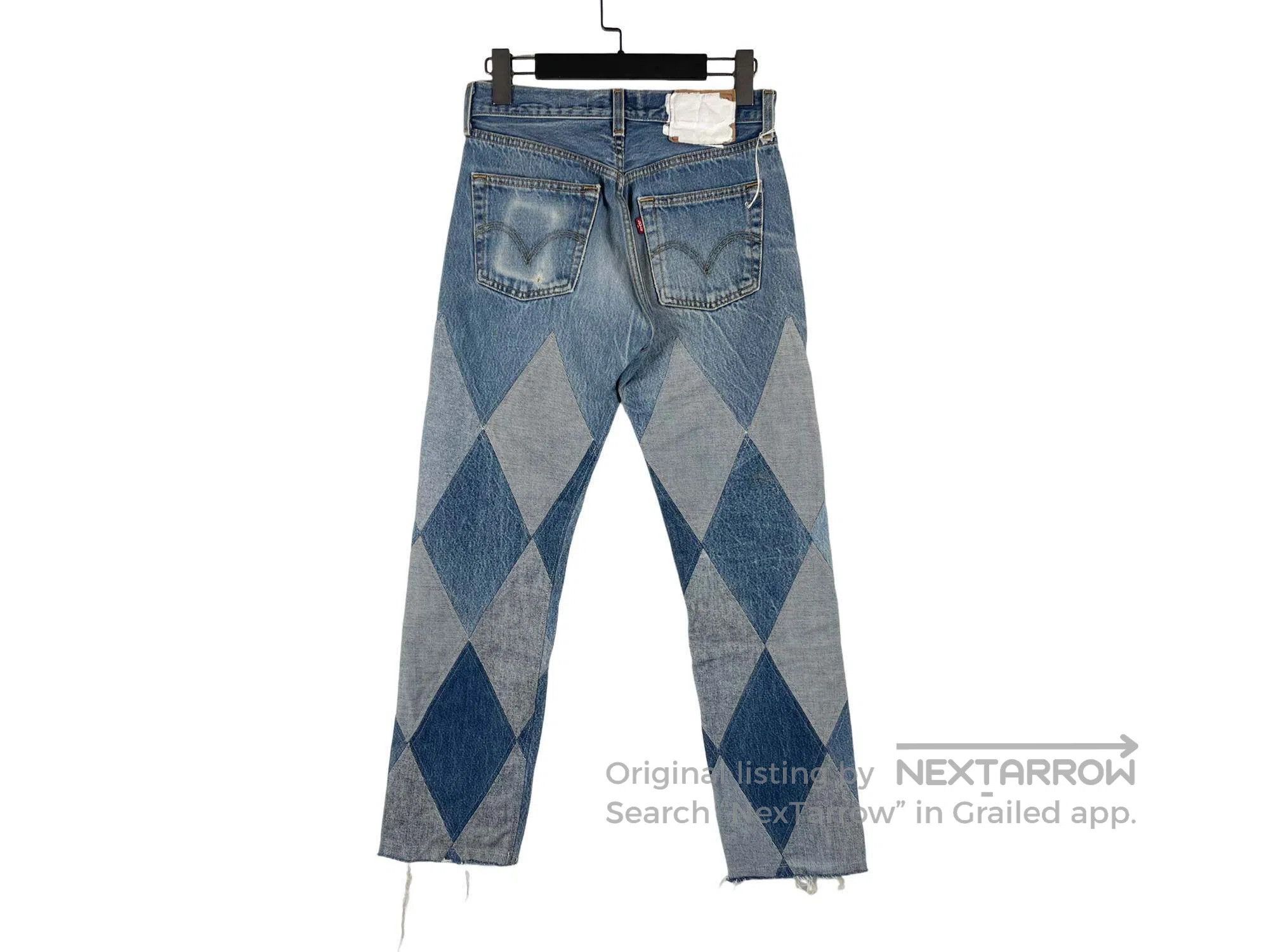 Jean Paul Gaultier Jean Paul Gaultier size S Baseboard Patched Remake Washed Size US 27 - 2 Thumbnail