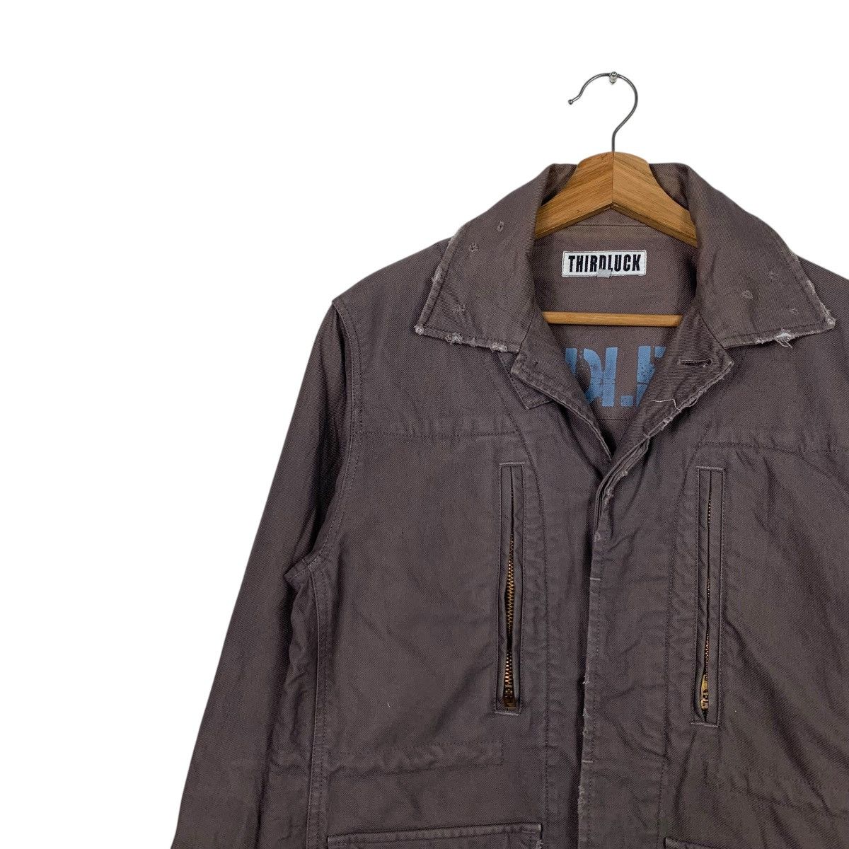 Japanese Brand THIRDLUCK Four Pocket Work Casual Jacket #2089-C91 Size US M / EU 48-50 / 2 - 3 Thumbnail