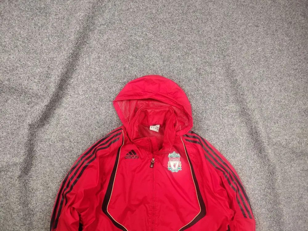 Adidas Vintage Adidas Liverpool 2009-10 Football Soccer Red Jacket Size US L / EU 52-54 / 3 - 1 Thumbnail