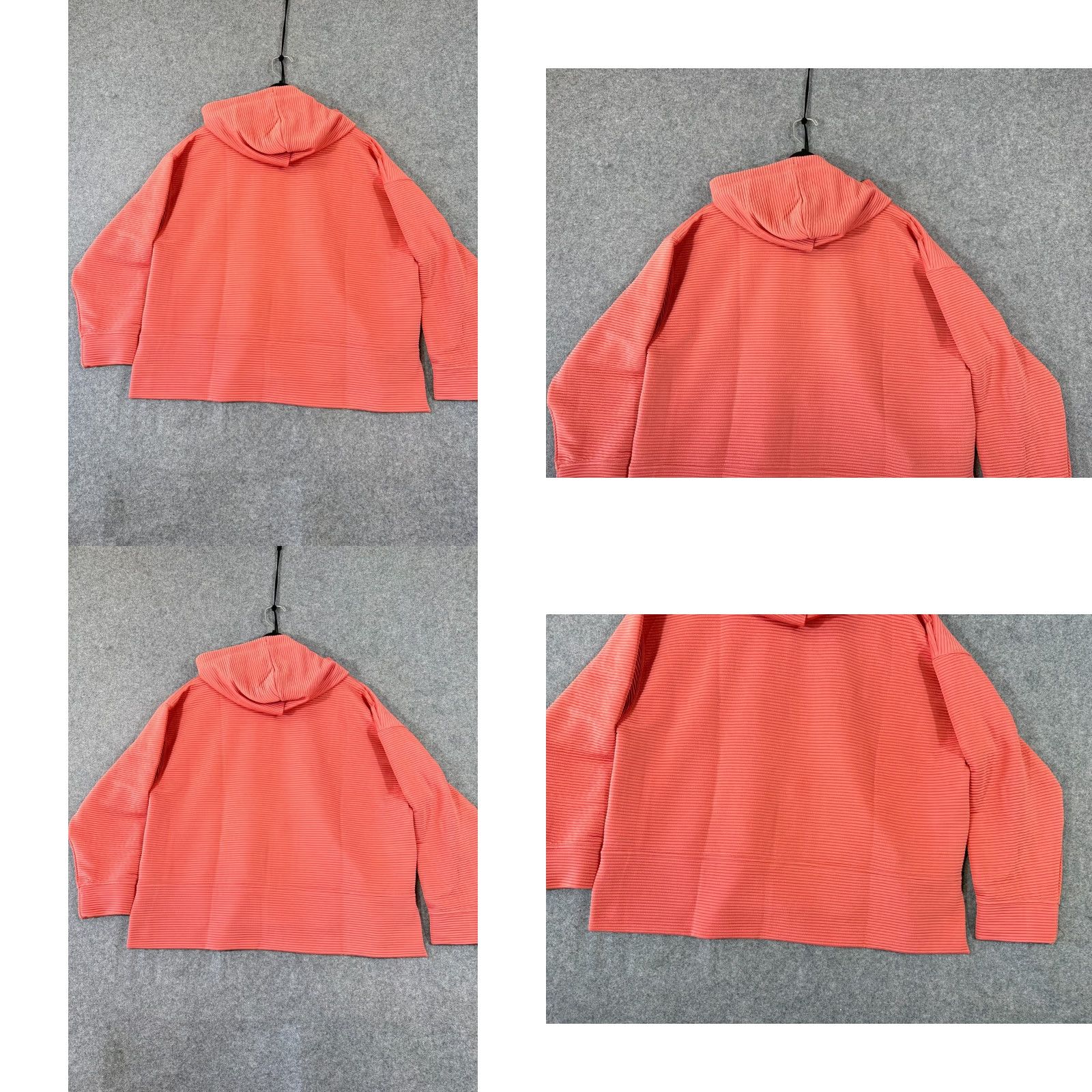 DKNY DKNY Hoodie Full Zip Womens 2XL Faded Rose Outdoor Ribbed Drawstring NWT Size XXL / US 16-18 / IT 52-54 - 8 Thumbnail