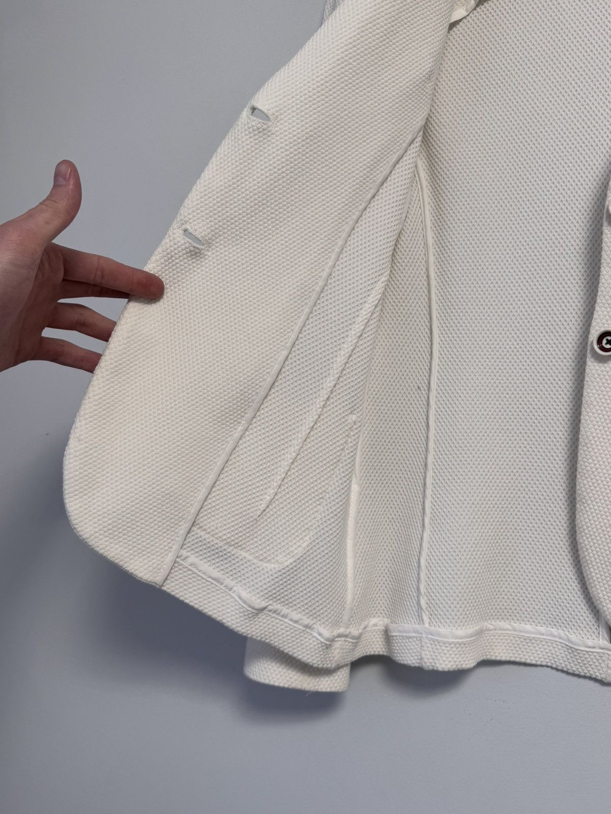 Circolo 1901 CIRCOLO 1901 RARE WHITE COTTON BLEND SOLID BLAZER JACKET Size M / US 6-8 / IT 42-44 - 9 Thumbnail