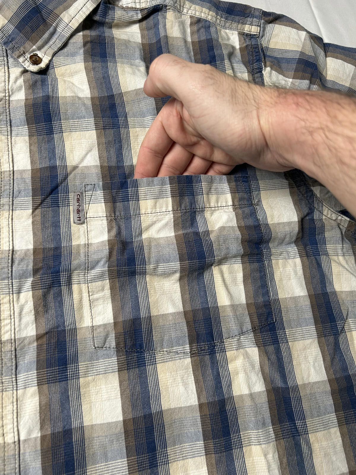 Carhartt Carhartt Pocket Shirt Heavyweight Overshirt Workwear Check Size US XXL / EU 58 / 5 - 3 Thumbnail