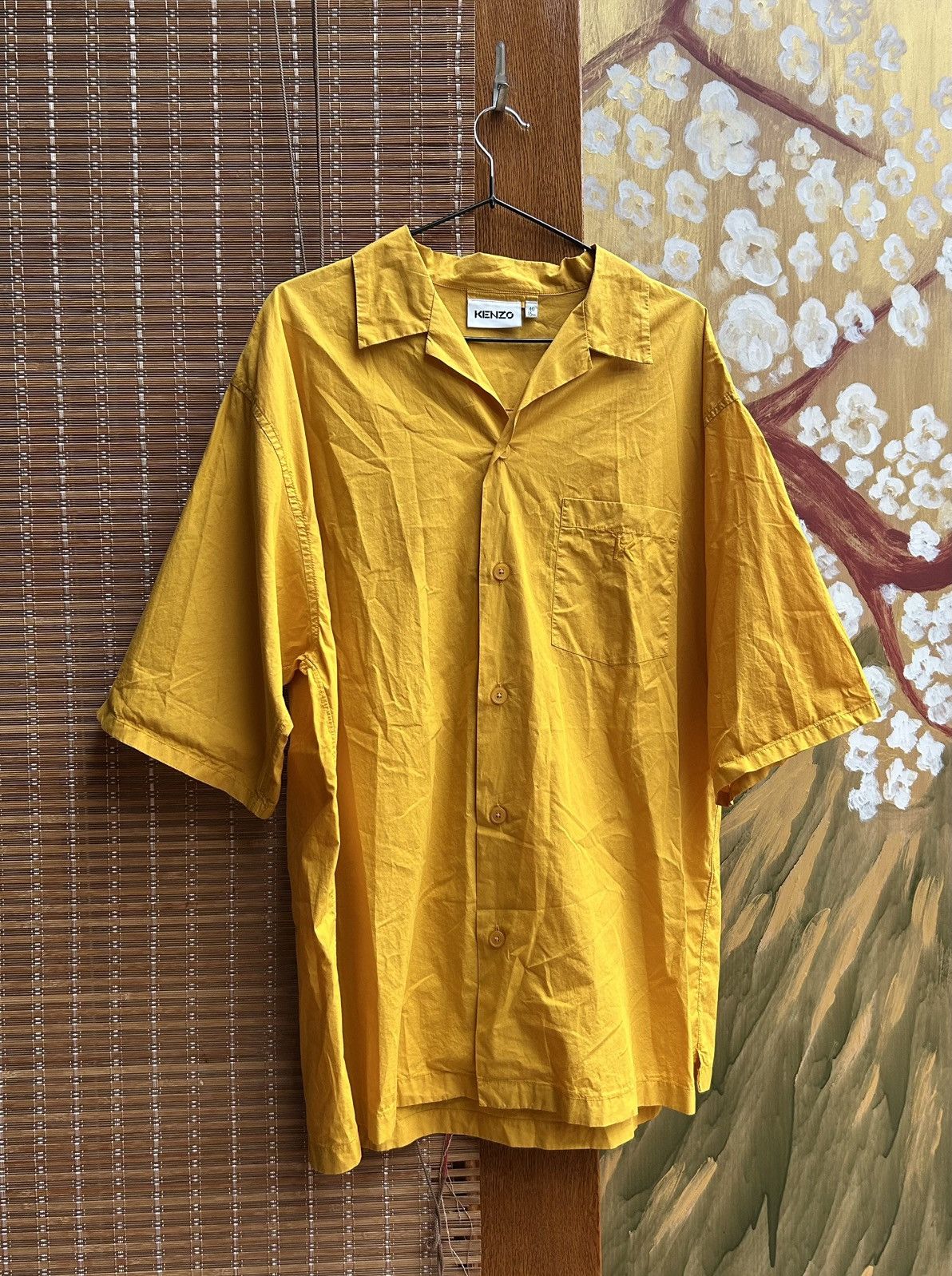 Kenzo Kenzo Short Sleeve Yellow Camp Collar Vacation Big Shirt Size US L / EU 52-54 / 3 - 2 Thumbnail