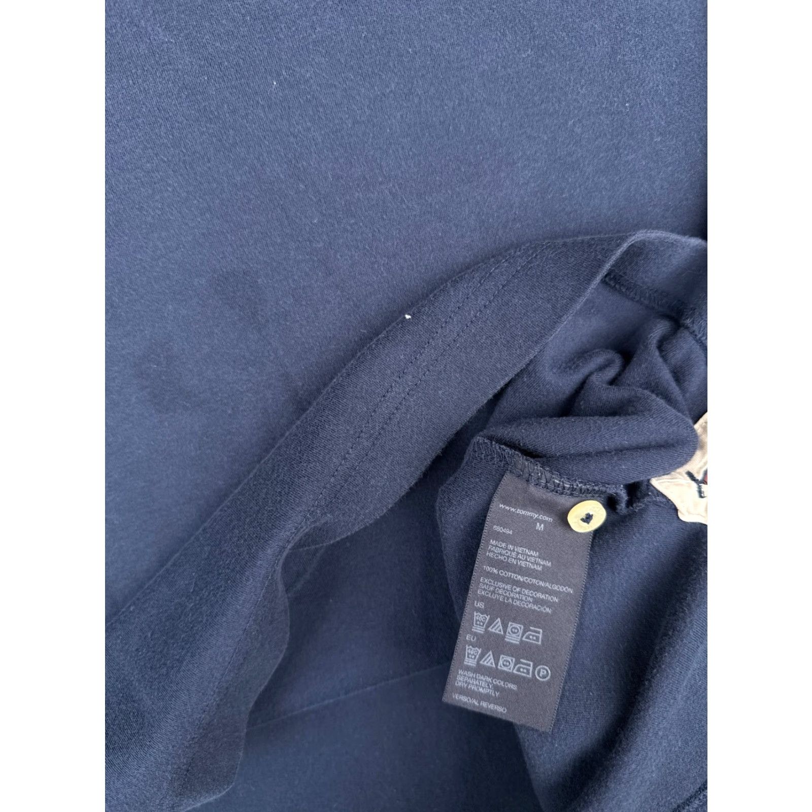 Tommy Hilfiger Tommy Hilfiger Polo Shirt Men Medium Blue Cotton Knit Short Sleeve Activewear Sports Size US M / EU 48-50 / 2 - 7 Thumbnail