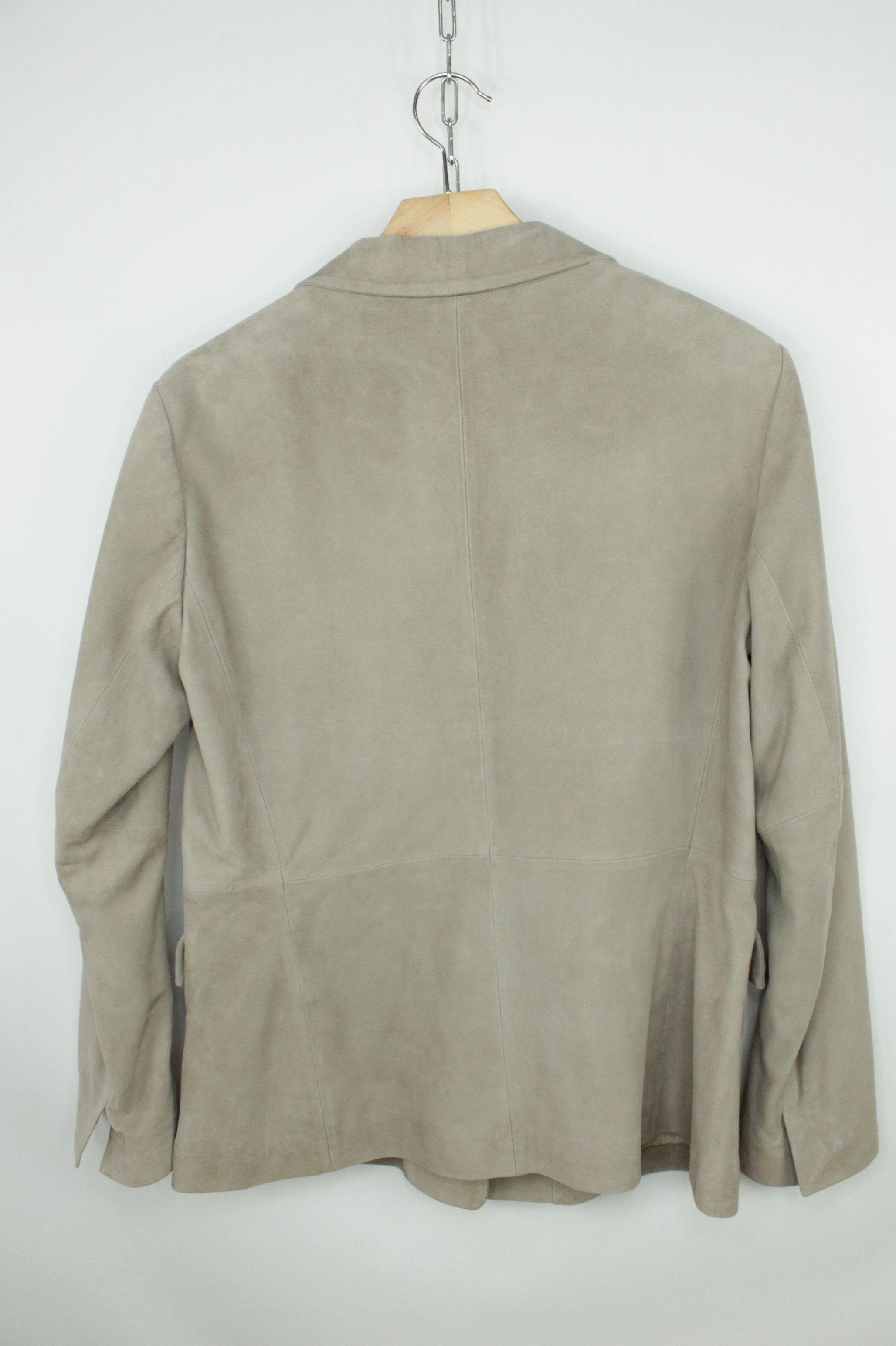 Gimo's Gimo's Gray Suede Leather Blazer Jacket Women's Size M / US 6-8 / IT 42-44 - 5 Thumbnail