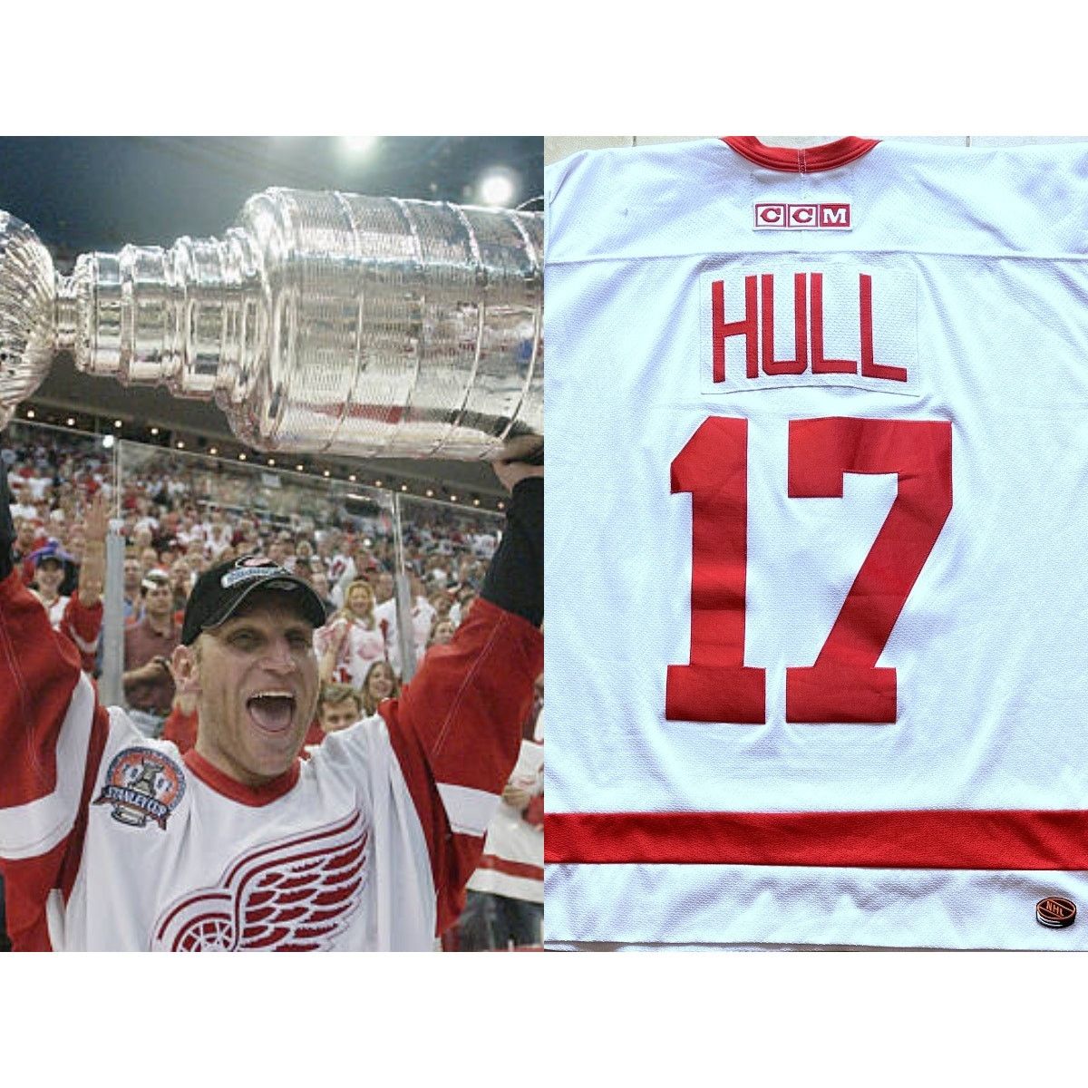 Ccm × NHL Brett HULL Detroit Red Wings CCM jersey XL hockey vintage Size US XL / EU 56 / 4 - 1 Thumbnail