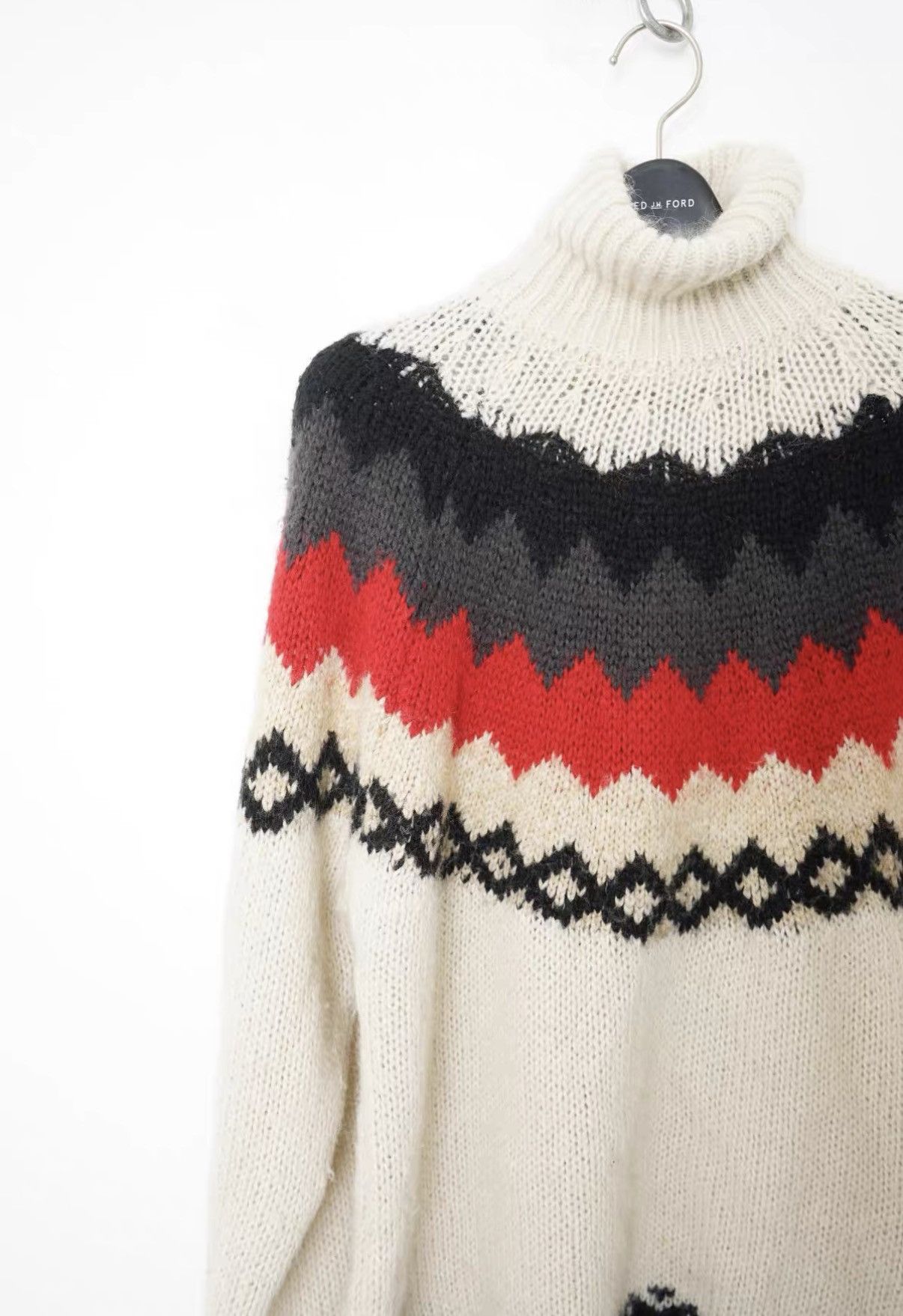 FACTOTUM Factotum Fair Isle High Neck Sweater Size US S / EU 44-46 / 1 - 3 Thumbnail