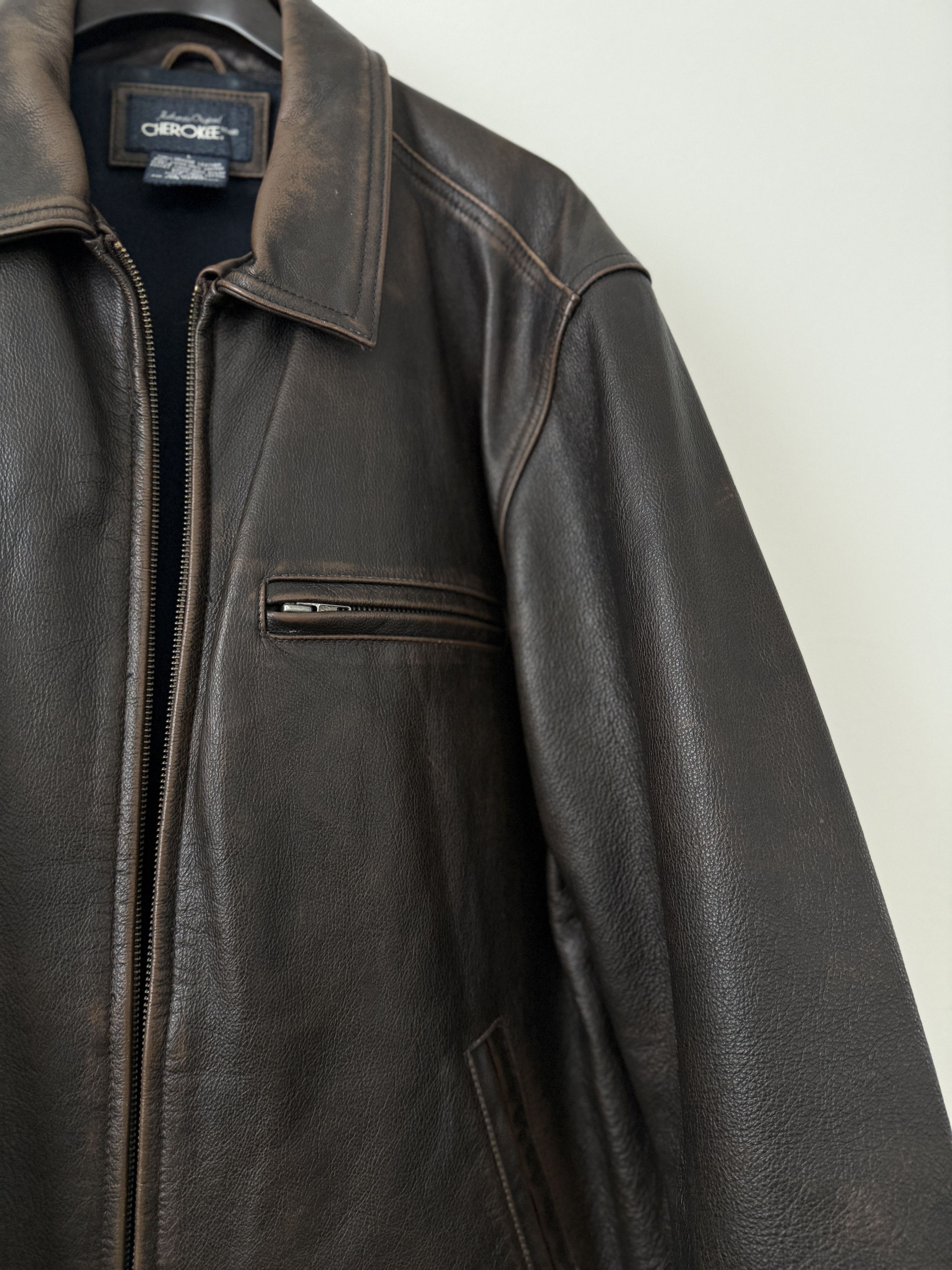 Cherokee Vintage Leather Jacket Size US L / EU 52-54 / 3 - 4 Thumbnail