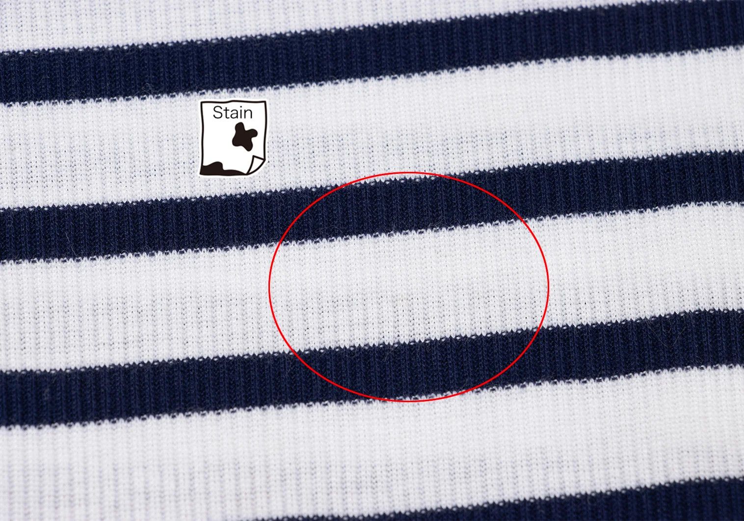 Jean Paul Gaultier Marine Stripe V-Neck Ribbed T-Shirt in Navy and Off-White Size US L / EU 52-54 / 3 - 13 Thumbnail
