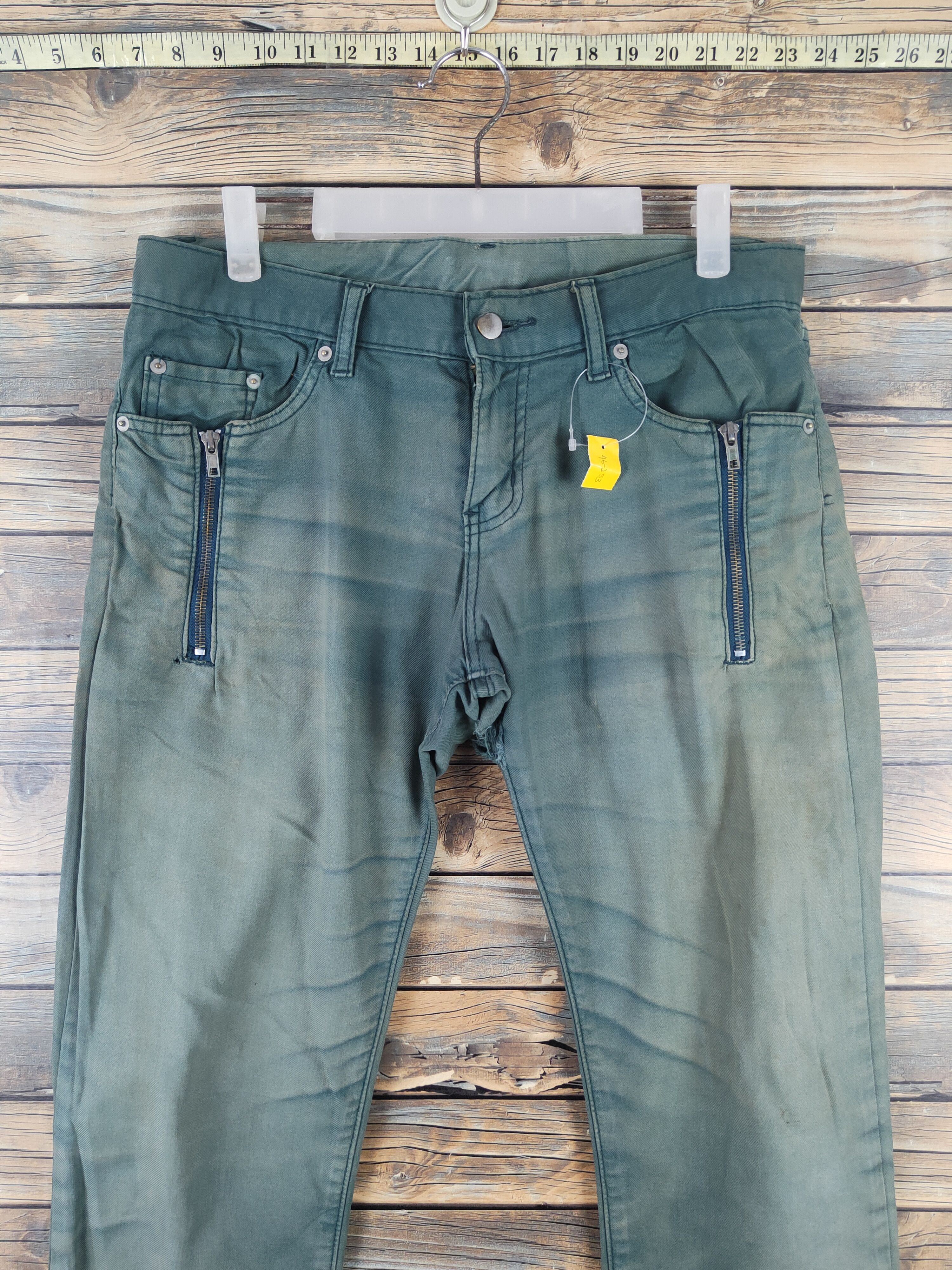 Japanese Brand DL Japanese Brand Green Multipocket Casual Pants #46-253T Size US 33 - 2 Thumbnail