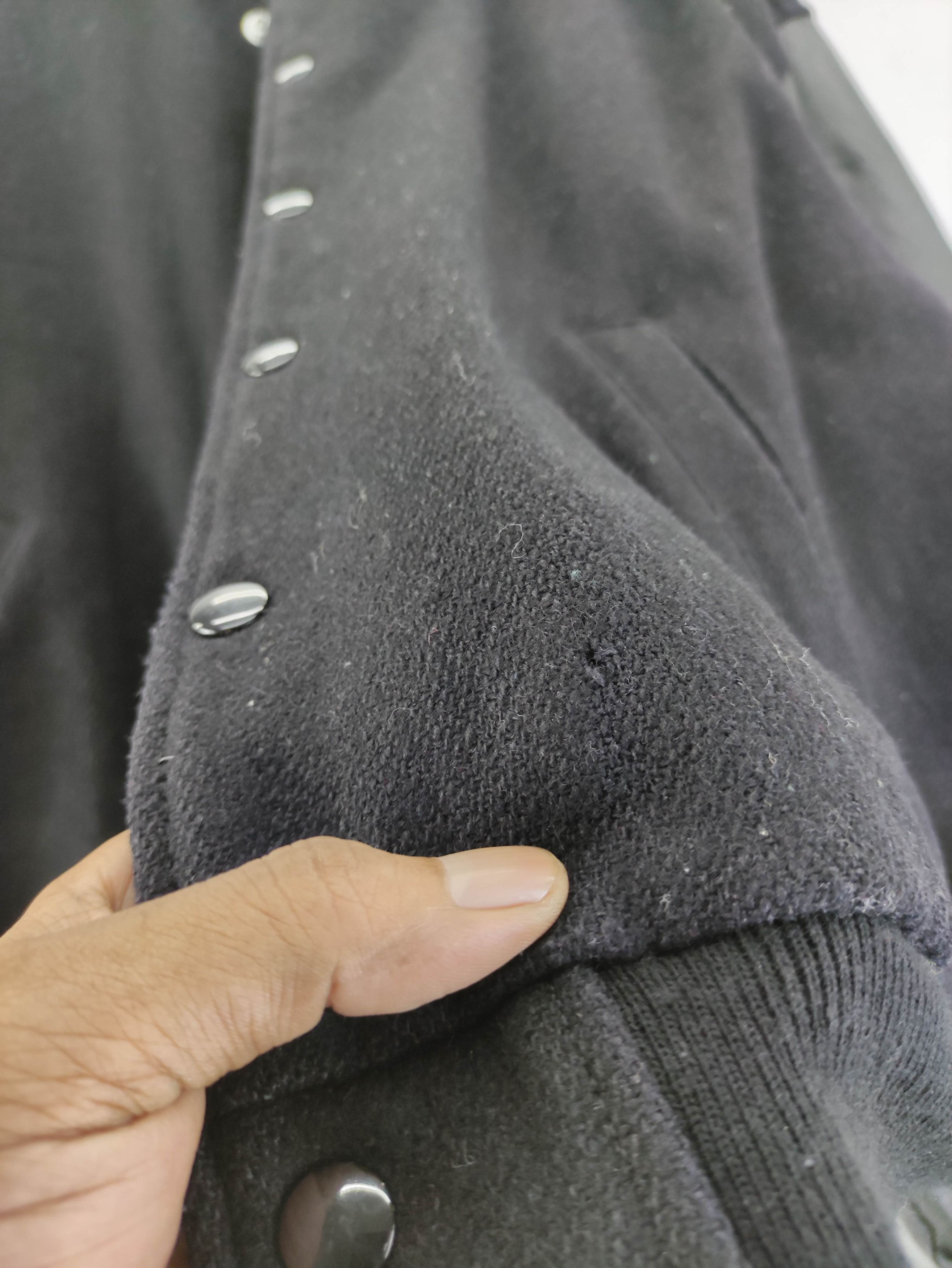 Japanese Brand Vintage 90s Melton Varsity Jacket Wool Leather Sleeve Size US XL / EU 56 / 4 - 7 Thumbnail