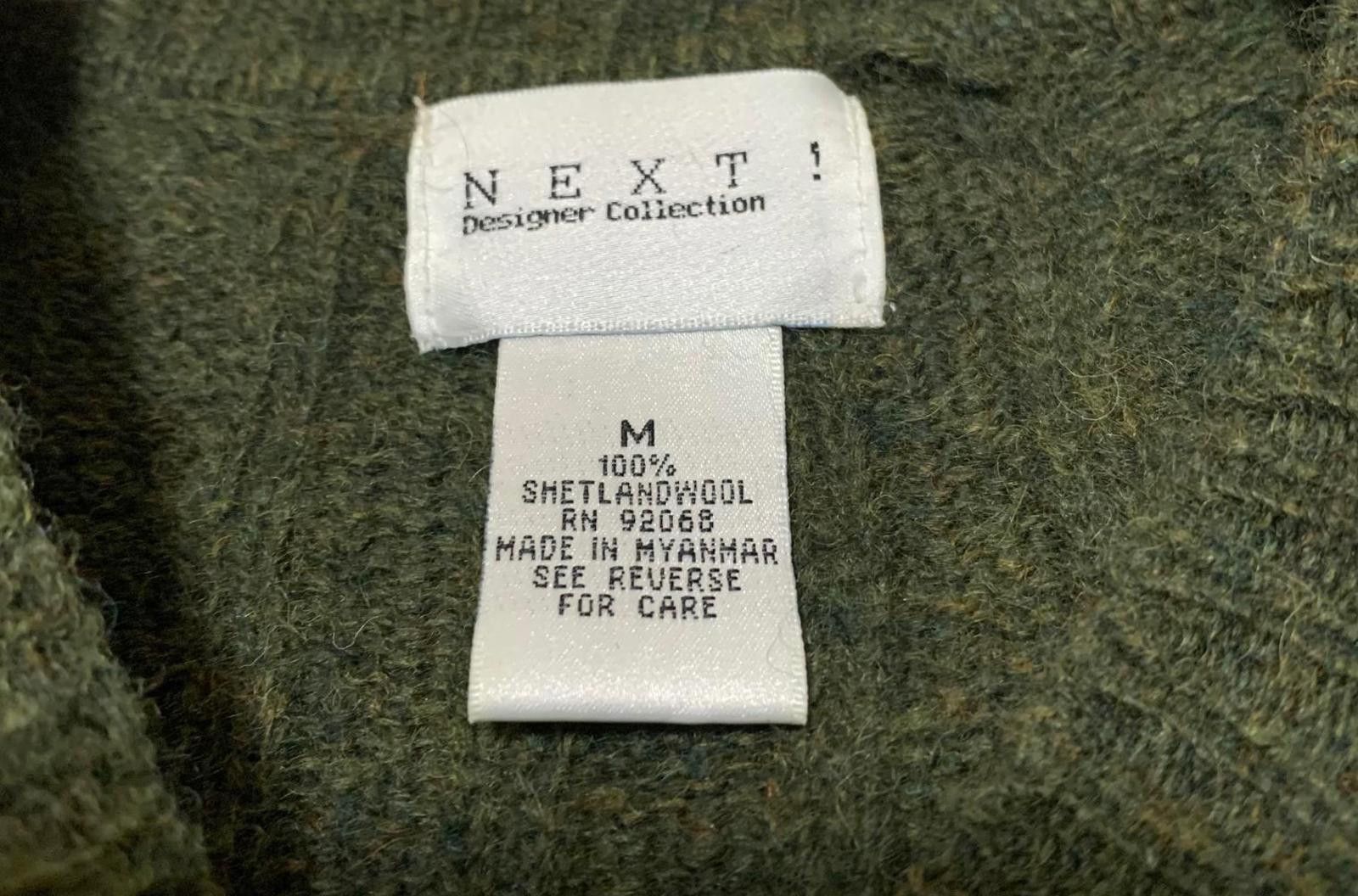 NEXT Next Designer Collection Women's M Wool Sweater Green Size M / US 6-8 / IT 42-44 - 3 Thumbnail