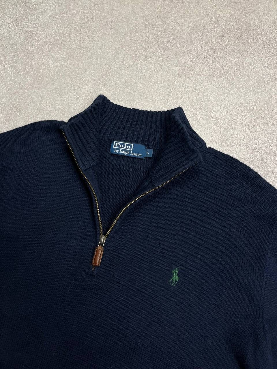 Polo Ralph Lauren × Vintage VINTAGE POLO RALPH LAUREN QUARTER ZIP SWEATER Y2K L Size US L / EU 52-54 / 3 - 4 Thumbnail