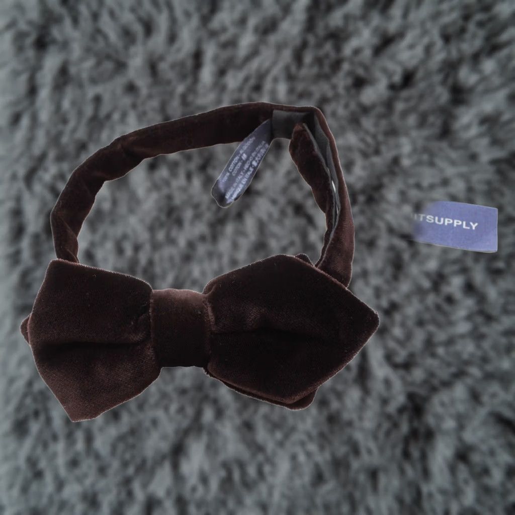 Suitsupply Suitsupply Tie Mens ONE SIZE Brown Bow Men Velvet Adjustable Tied Classic Size ONE SIZE - 1 Thumbnail