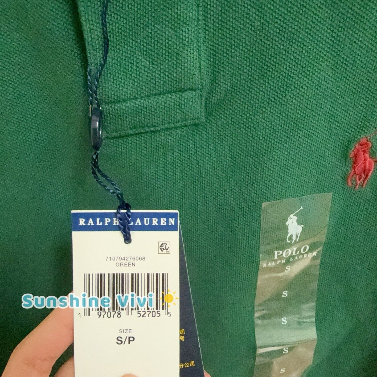 Polo Ralph Lauren NWT Polo Ralph Lauren Mesh Polo Custom Slim Fit Green Small Size US S / EU 44-46 / 1 - 6 Thumbnail