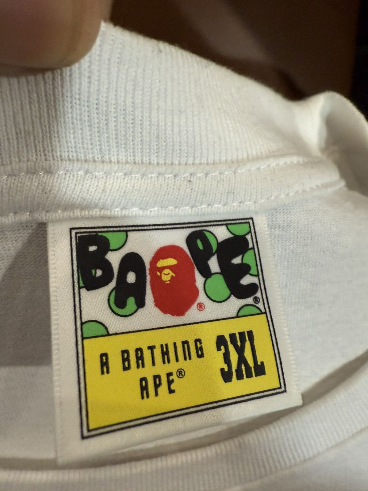 Bape Bape Red logo Tee XXXL Size US XXL / EU 58 / 5 - 10 Thumbnail