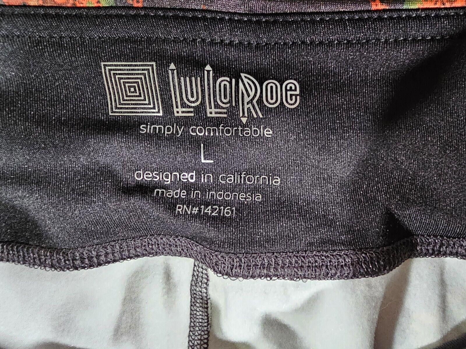 Designer lularoe simply comfortable leggings Large Size 36" / US 14 / IT 50 - 2 Thumbnail