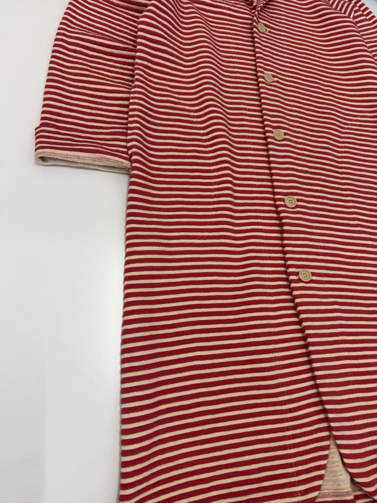 Y's Y’s for Living Long Stripe Cardigan Coat Jpn Minimalist Knit Size L / US 10 / IT 46 - 3 Thumbnail