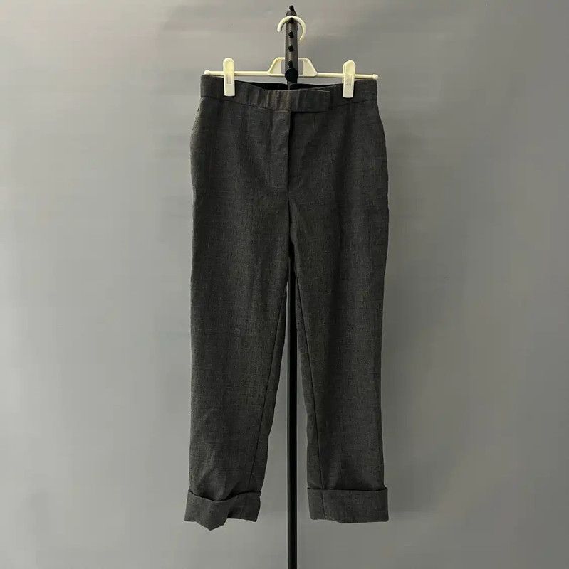 Thom Browne Thom Browne Gray Cotton Casual Pants 0089 Size US 27 - 1 Thumbnail