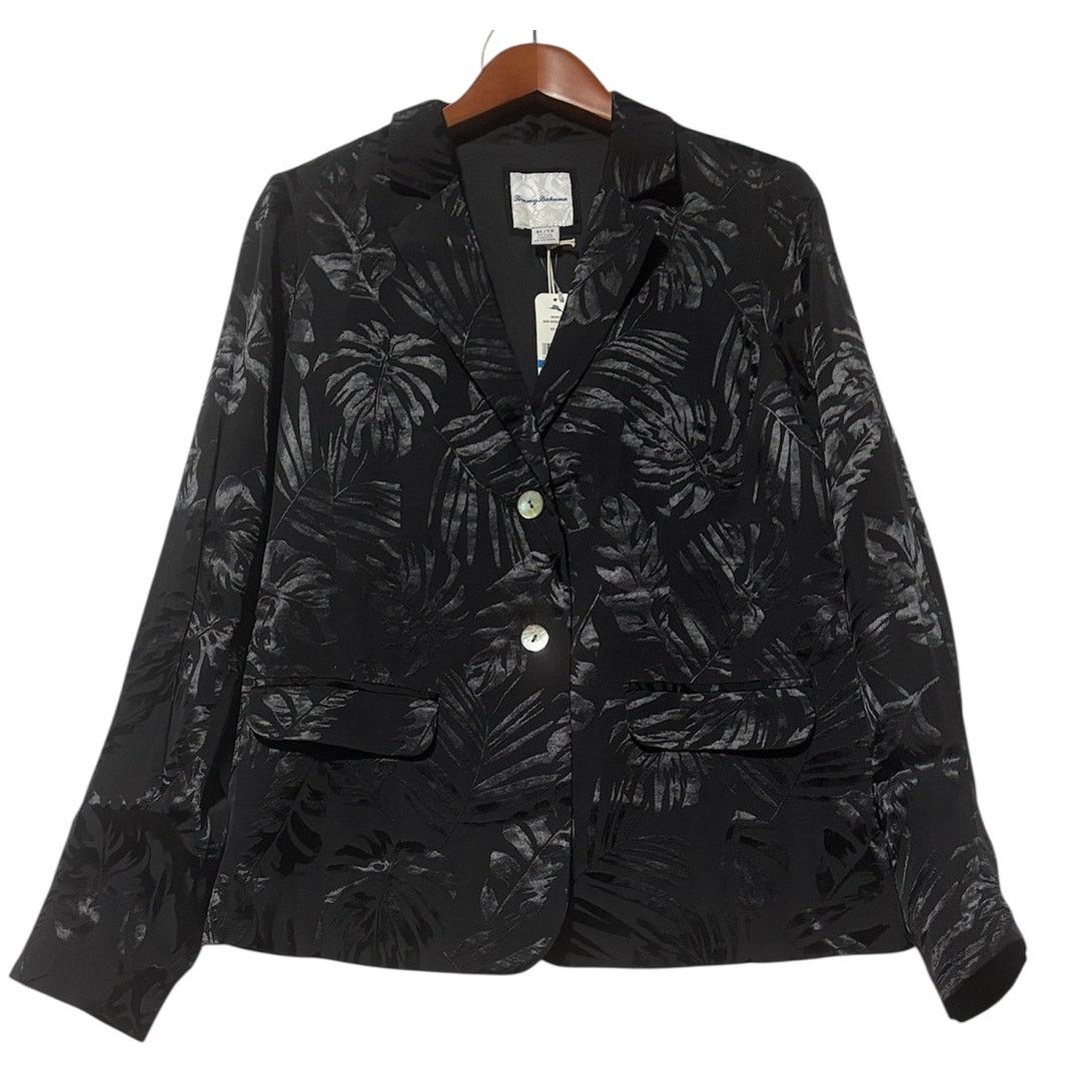 Tommy Bahama XL/16 | TOMMY BAHAMA Women’s Satin Jacquard Blazer Jacket Size XL / US 12-14 / IT 48-50 - 1 Thumbnail