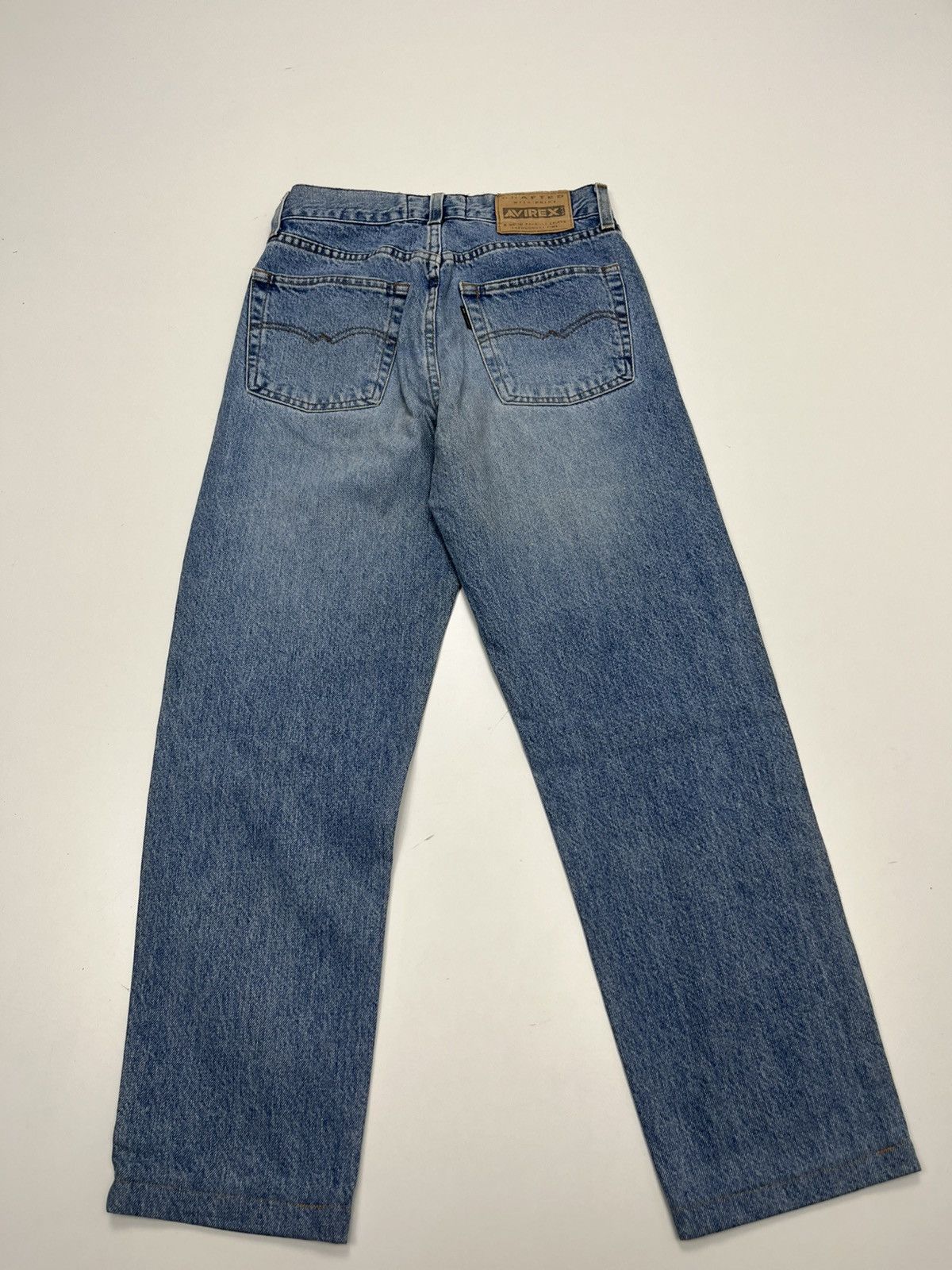 Avirex Avirex tight denim straight cut jeans lightcolored men jeans Size US 27 - 7 Thumbnail
