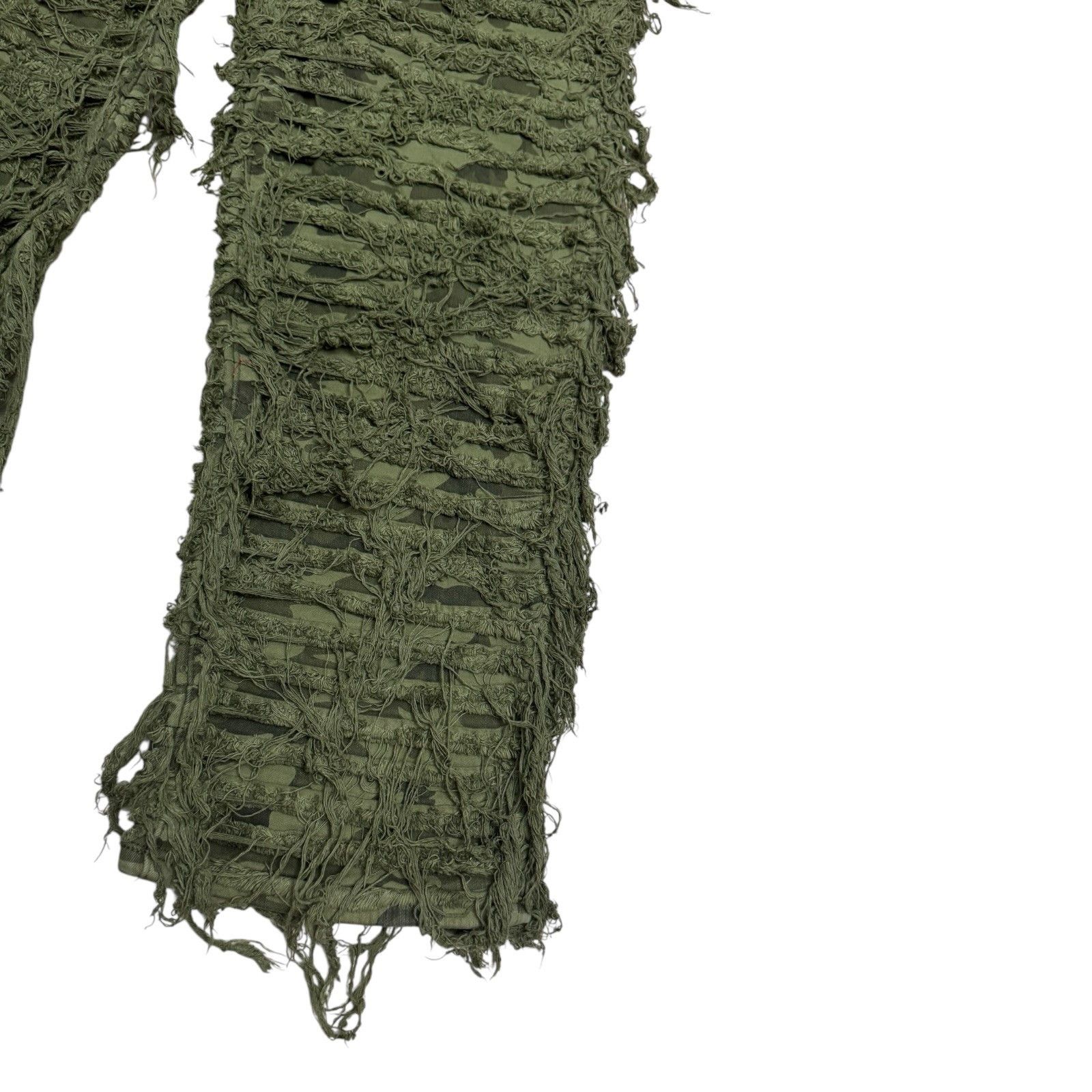 Other APHRODITE Camo Shredded Army Denim Jeans Pants Womens 28x30 Size 28" / US 6 / IT 42 - 7 Thumbnail