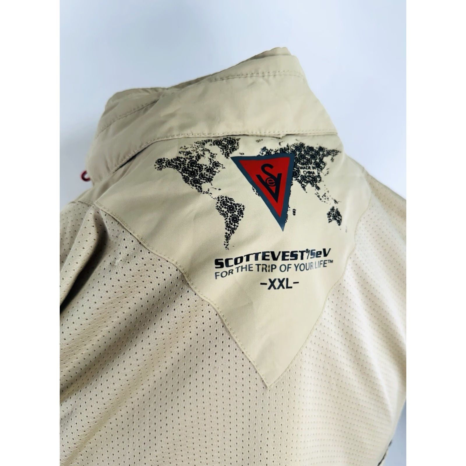 Vintage SCOTTeVEST Vest - XXL Utility Vest Mens Beige 2XL Polyester Size US XXL / EU 58 / 5 - 6 Thumbnail