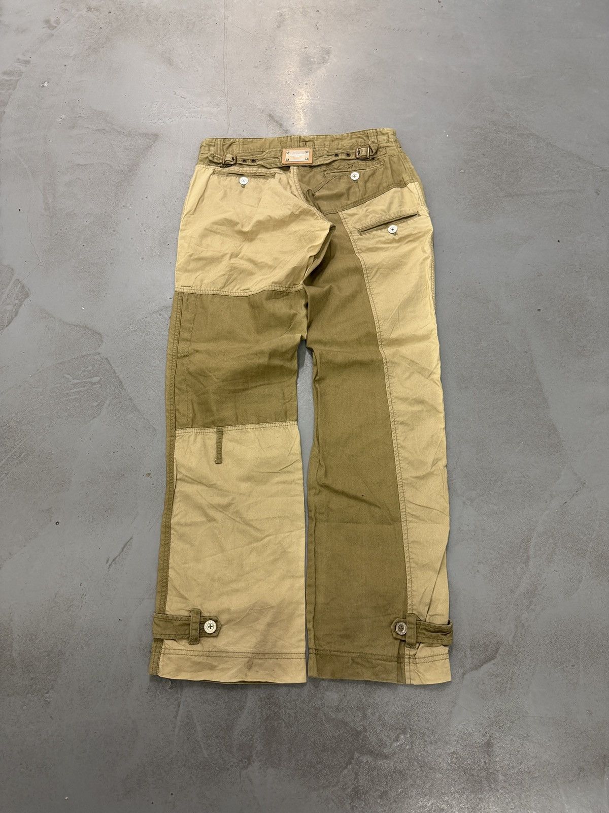 Dolce & Gabbana Dolce & Gabbana AW2007 Multi Pockets Patchwork Cargo Pants Size US 34 / EU 50 - 6 Thumbnail