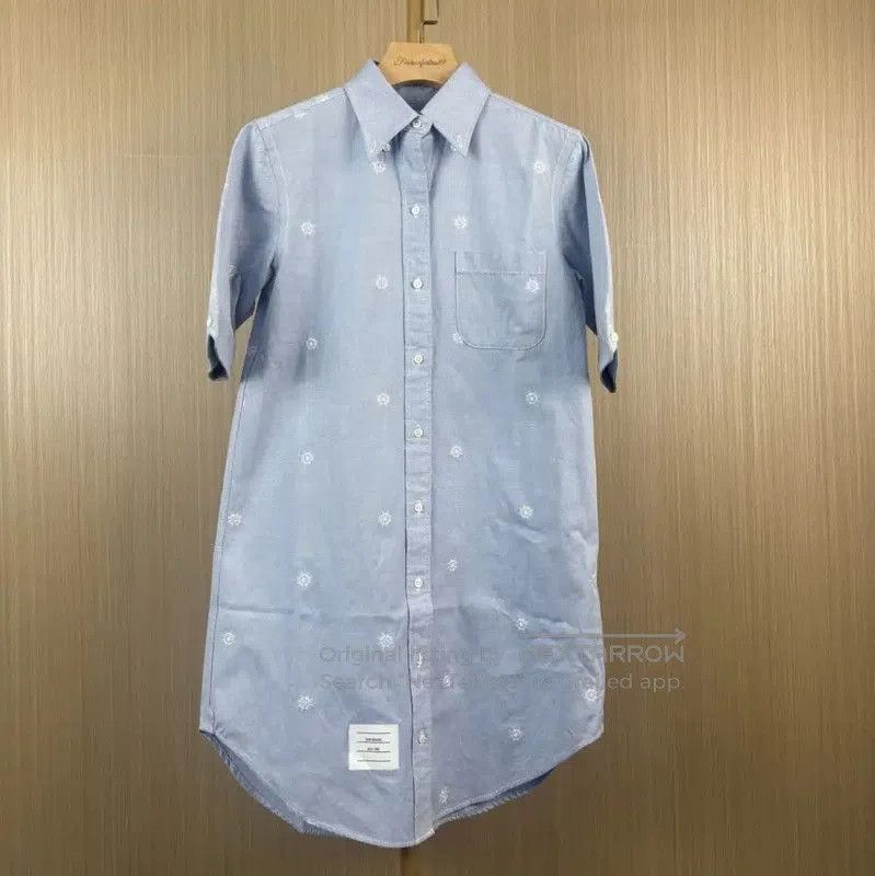 Thom Browne Light Blue Cotton Women's Shirt .