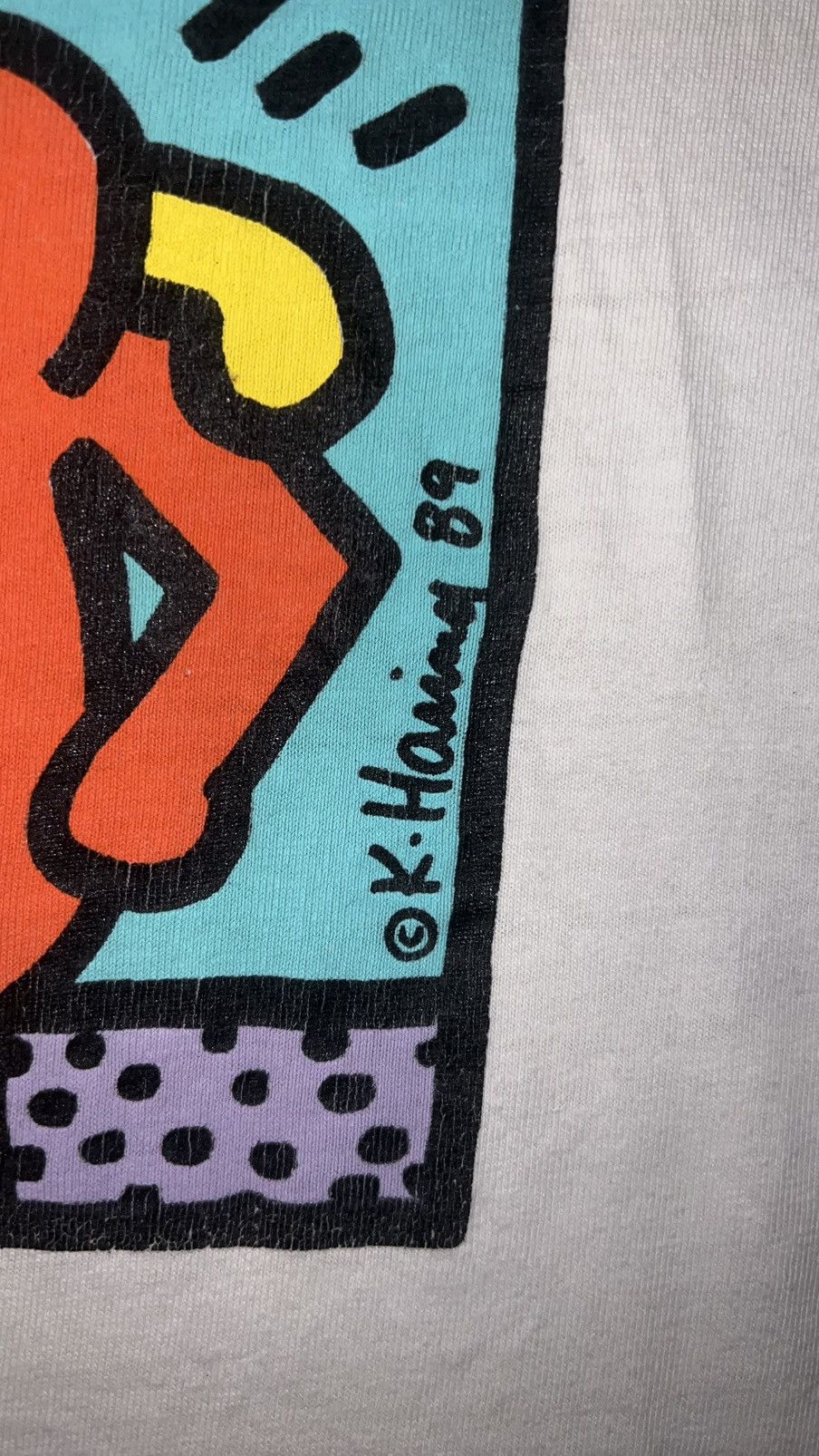 Fruit Of The Loom × Keith Haring × Vintage Original Keith Haring ‘89 Best buddies Size US L / EU 52-54 / 3 - 2 Thumbnail