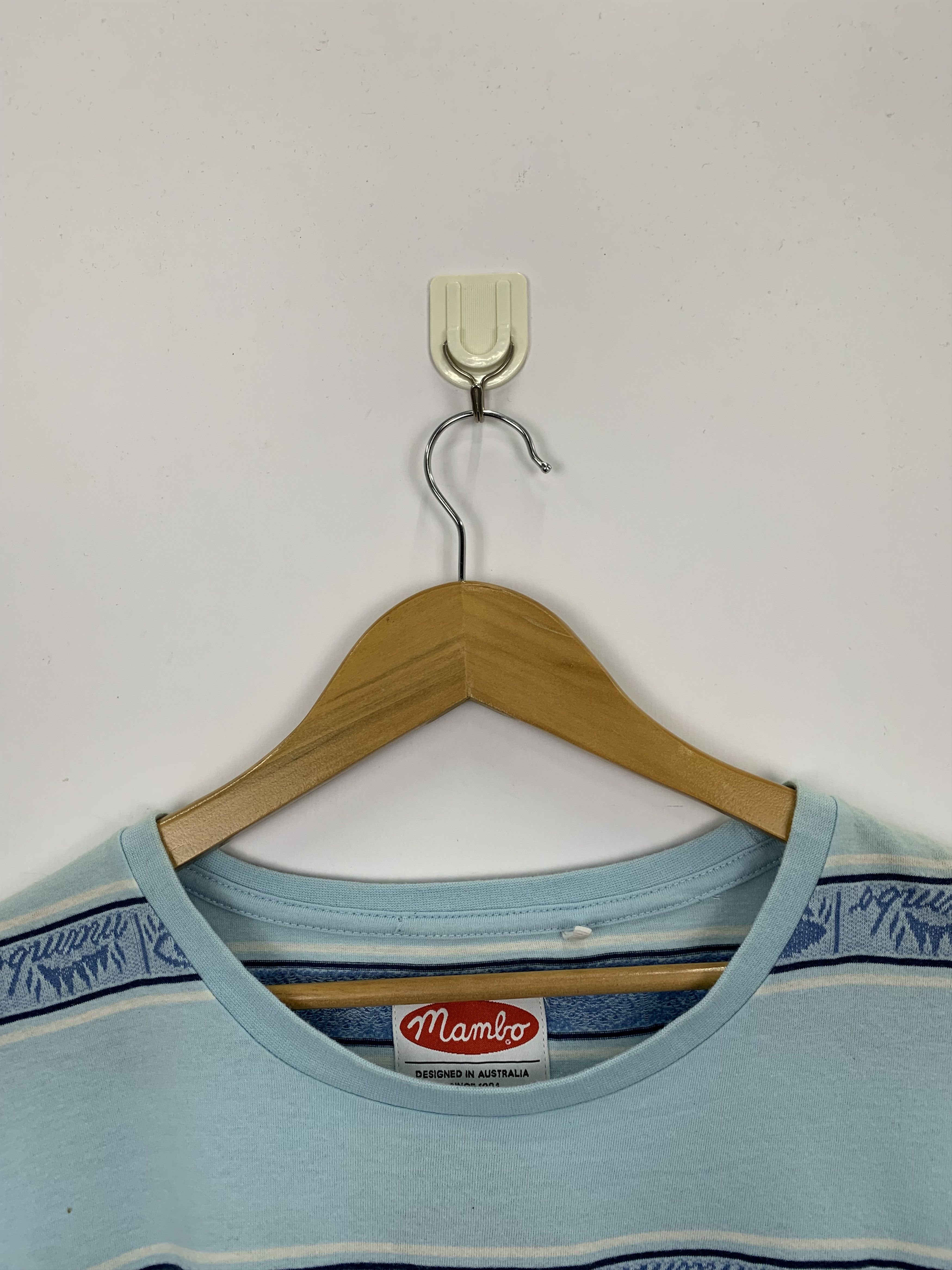 Mambo × Vintage Vintage Y2k Mambo Striped T Shirt TA0197 Size US XL / EU 56 / 4 - 7 Thumbnail