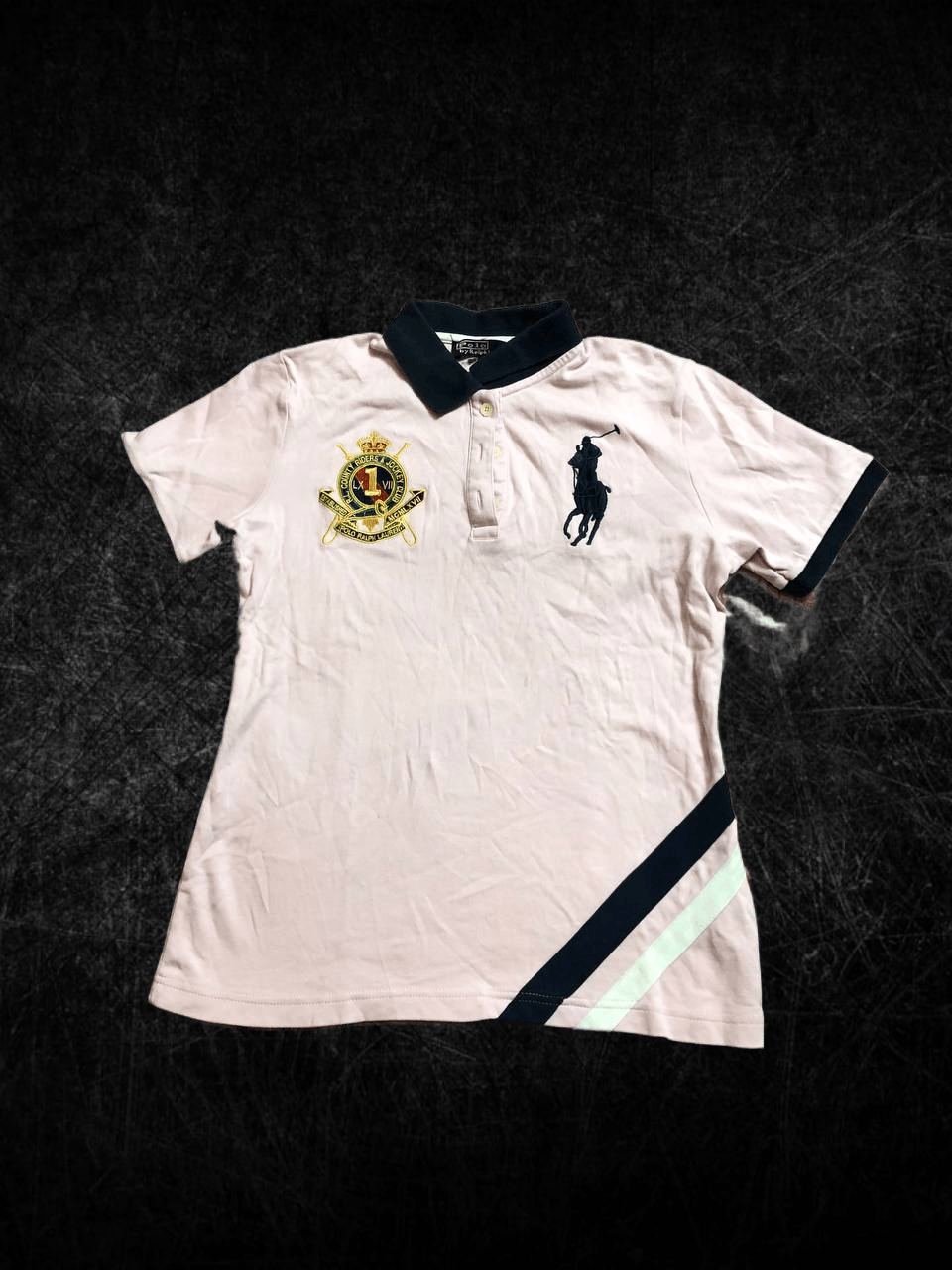 Polo Ralph Lauren VINTAGE Polo Ralph Lauren Big Pony Pink Polo Size M / US 6-8 / IT 42-44 - 1 Thumbnail