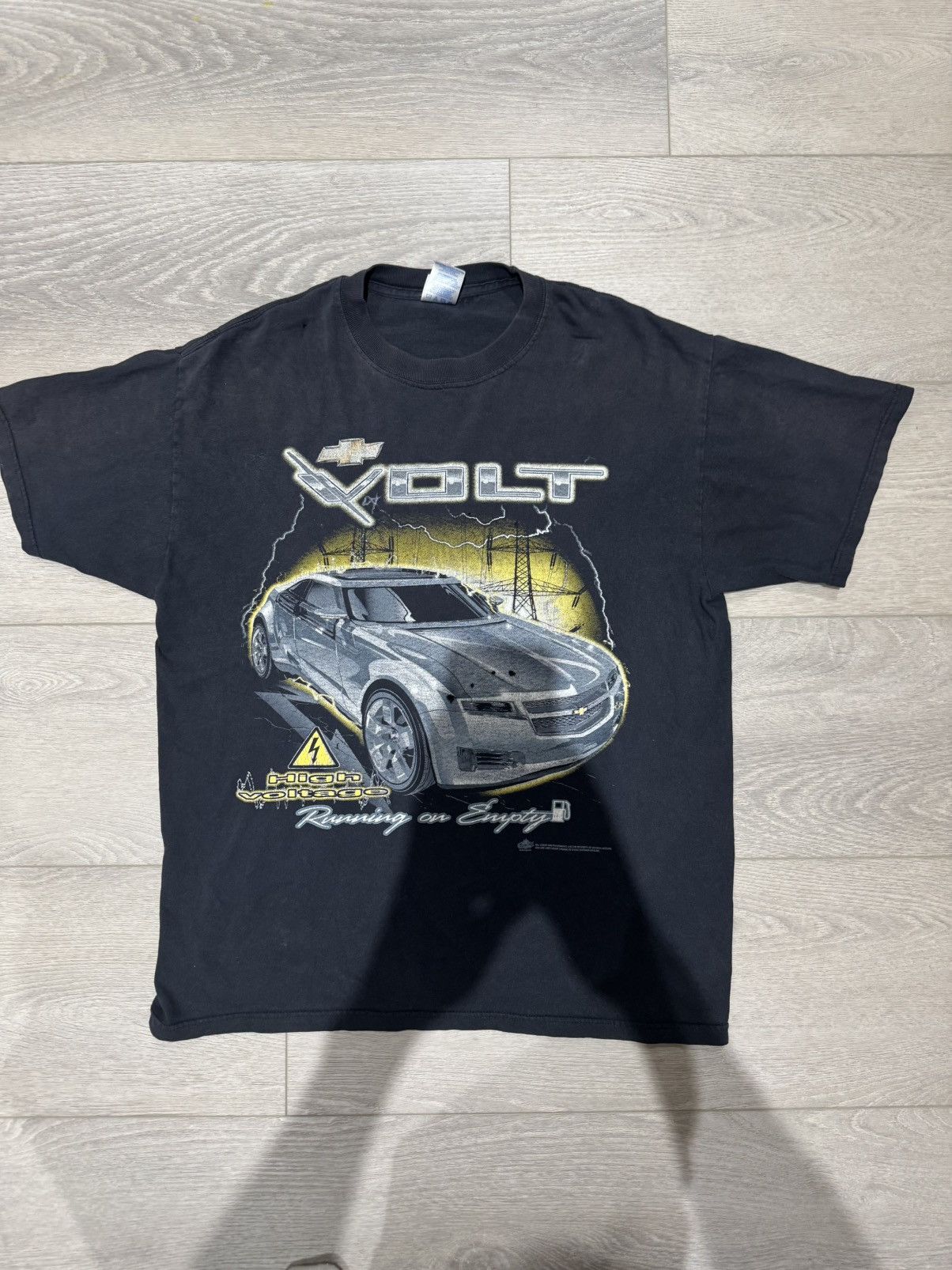 Designer × Vintage Vintage Baggy Black Chevrolet Tee Size US L / EU 52-54 / 3 - 1 Thumbnail